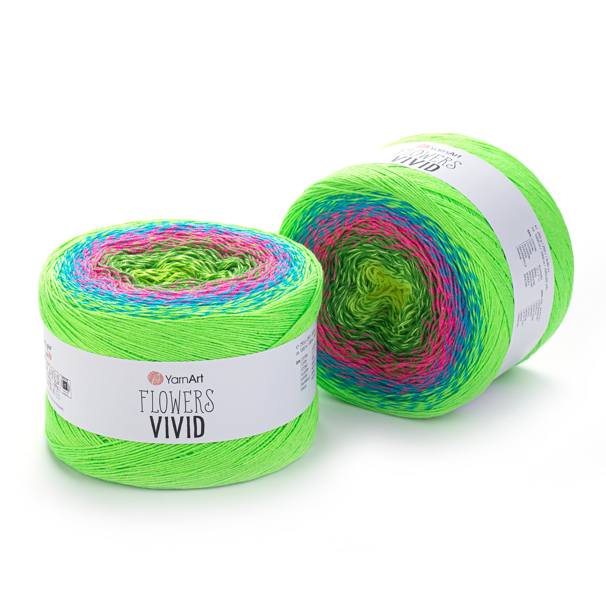 YarnArt Flowers Vivid - 55% Cotton - 45% Pac - 250g - 1000m