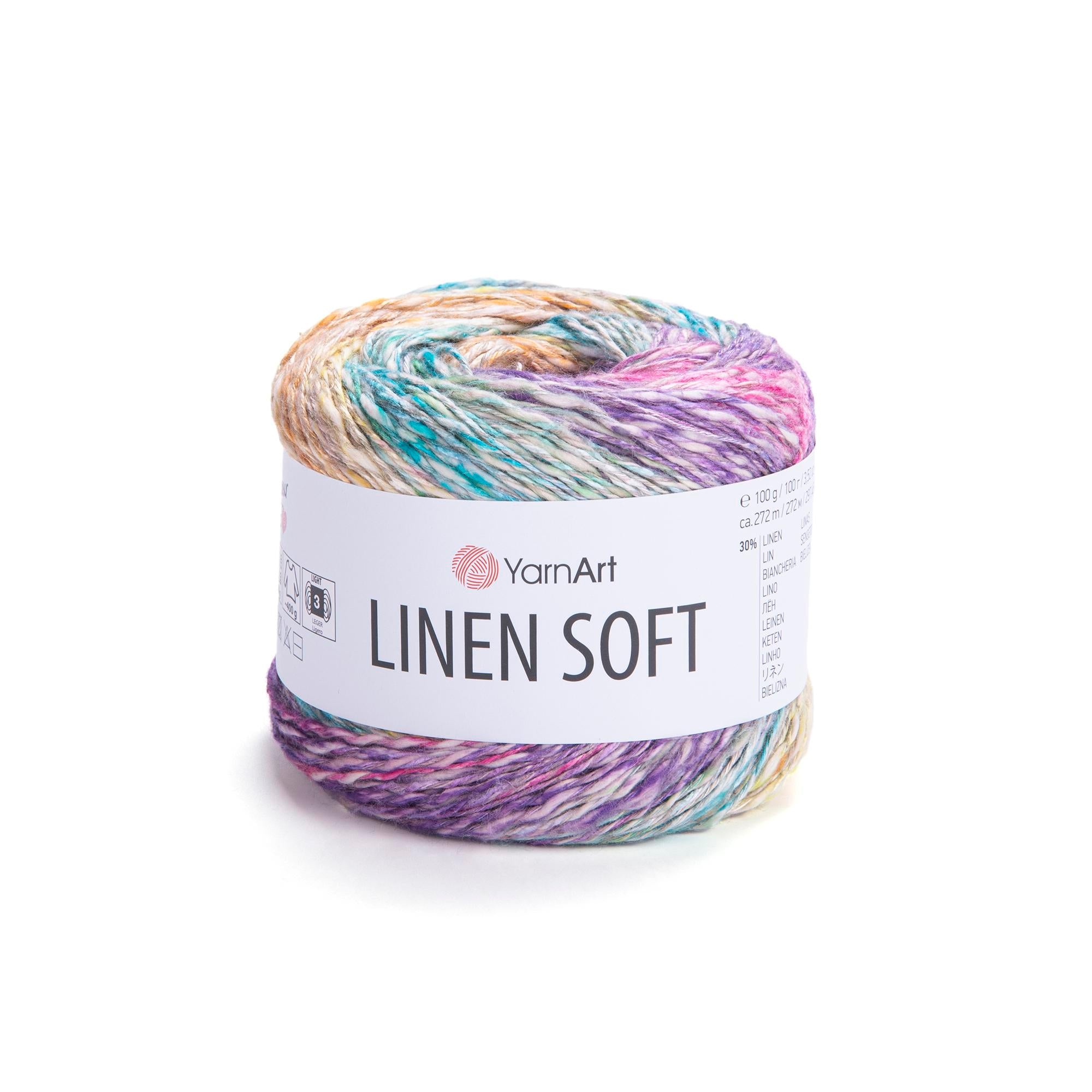 Yarn Art Linen Soft / 100g Double Knit 30% Linen - 36% Viscose - 34% Cotton