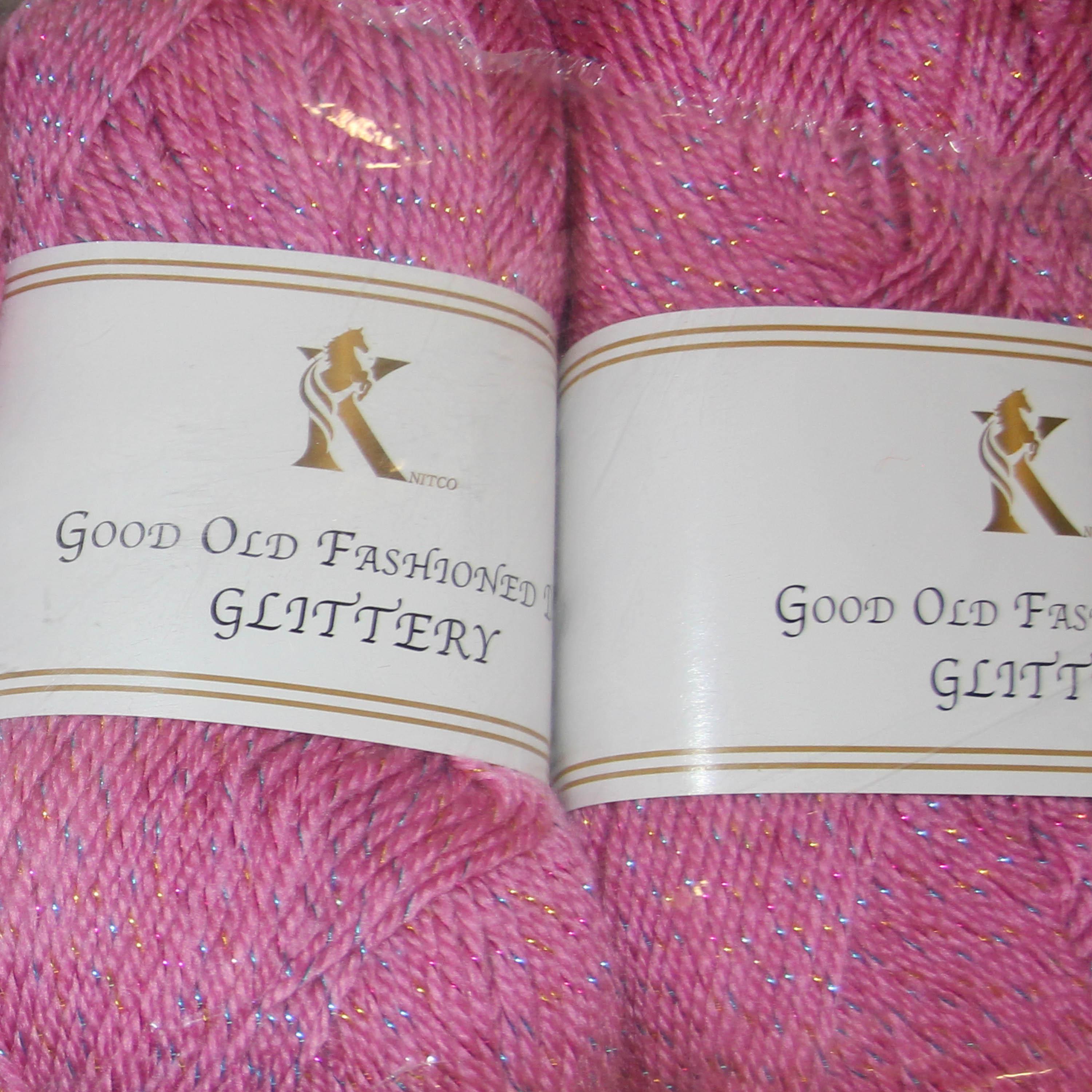 Knit co Glittery PACK OF 5 Yarn / Glitter DK - 100g