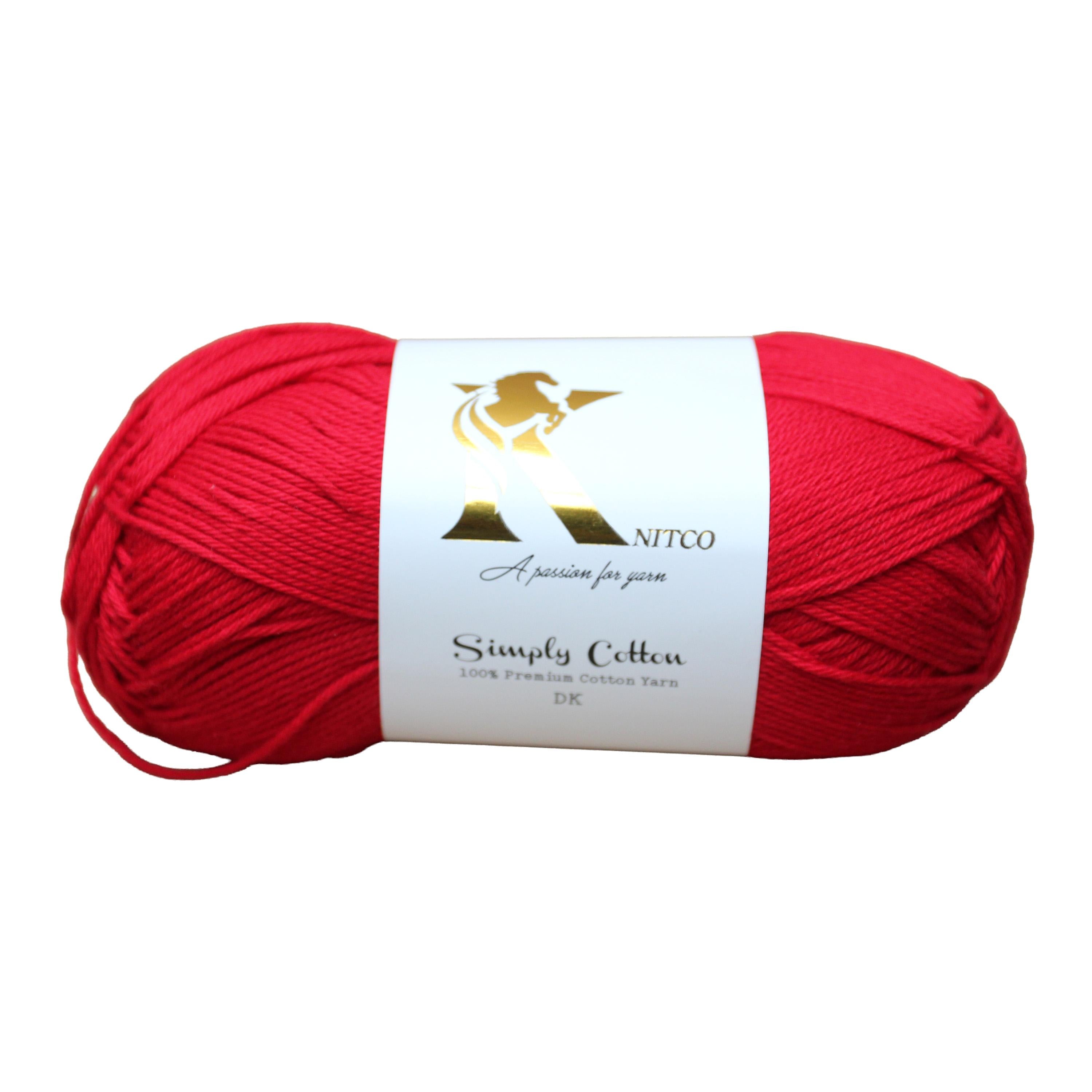 KnitCo Simply Cotton - 100g, 250m, 100% Cotton
