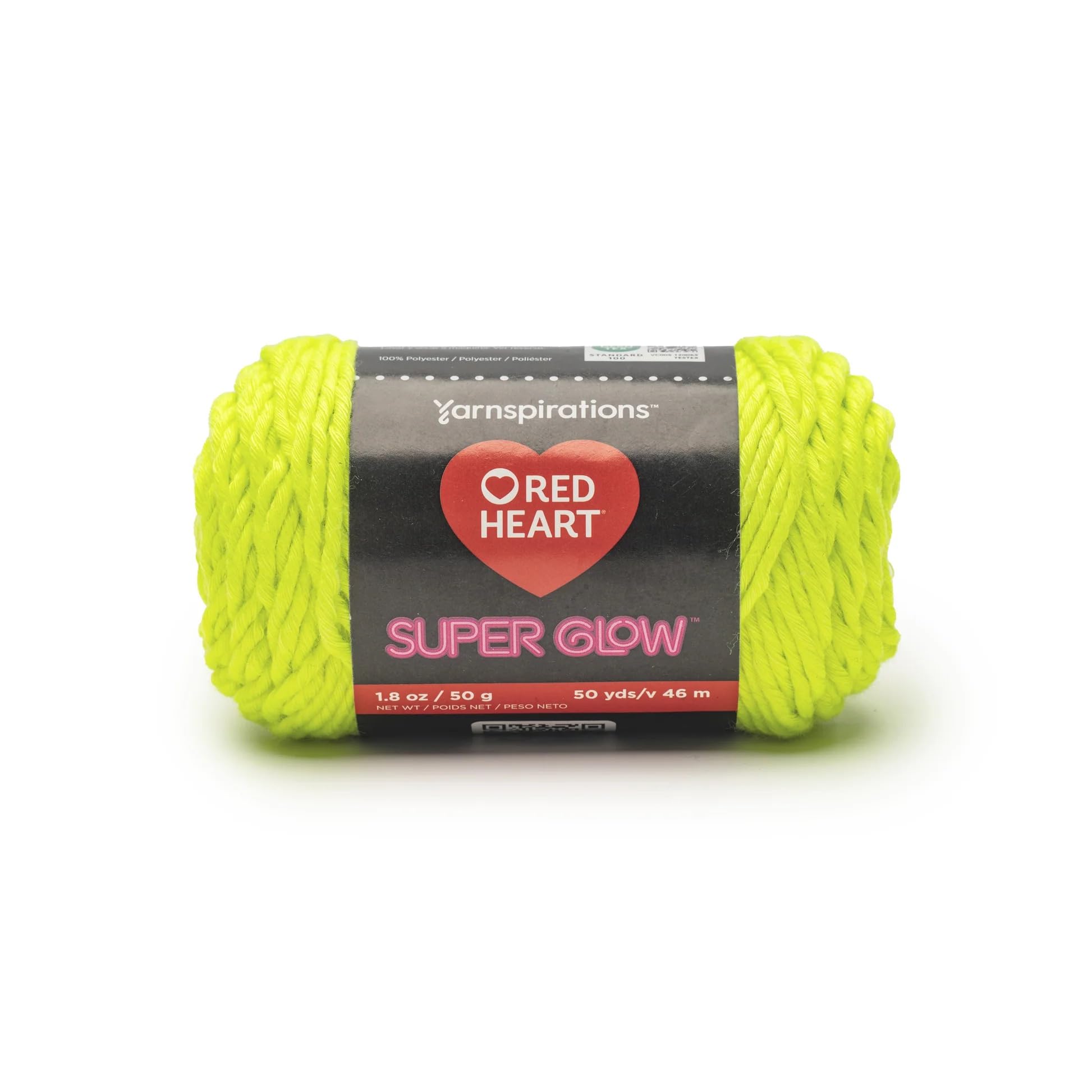 Red Heart Super Glow Yarn,100% Polyester, 50 g, 46 m