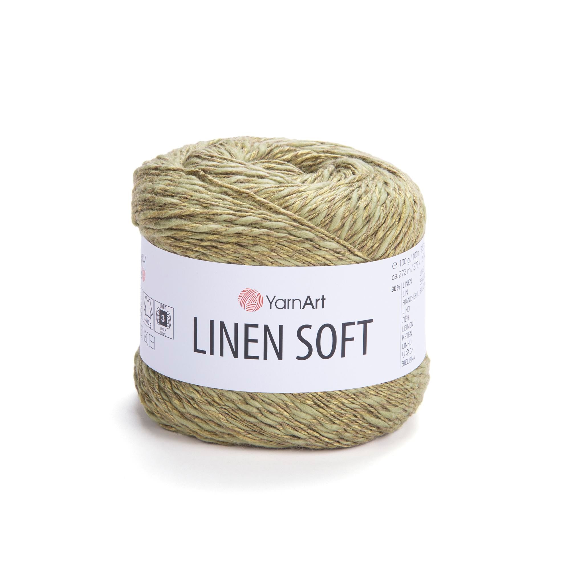 Yarn Art Linen Soft / 100g Double Knit 30% Linen - 36% Viscose - 34% Cotton