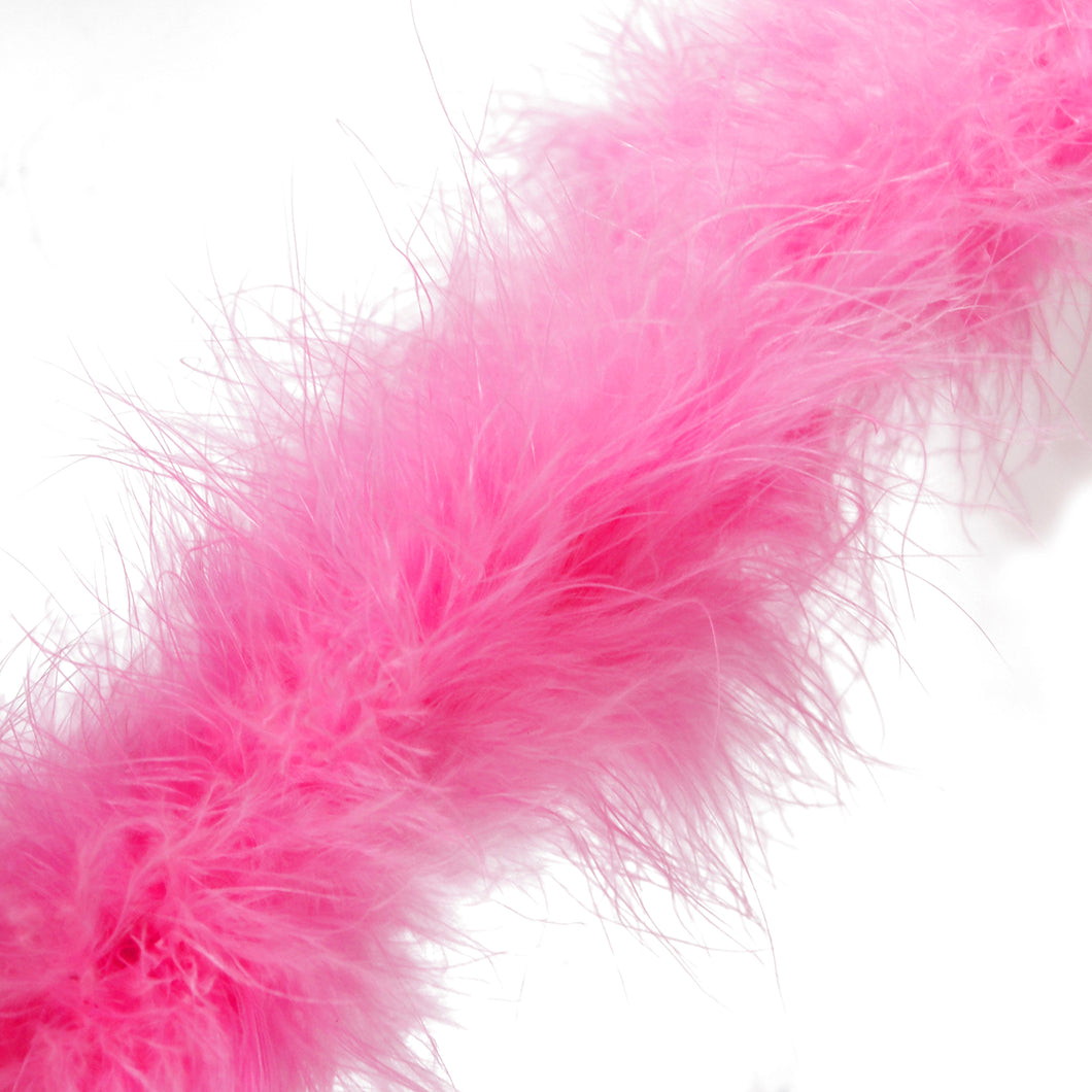 Marabou Swansdown Feather Trim - Bright Pink