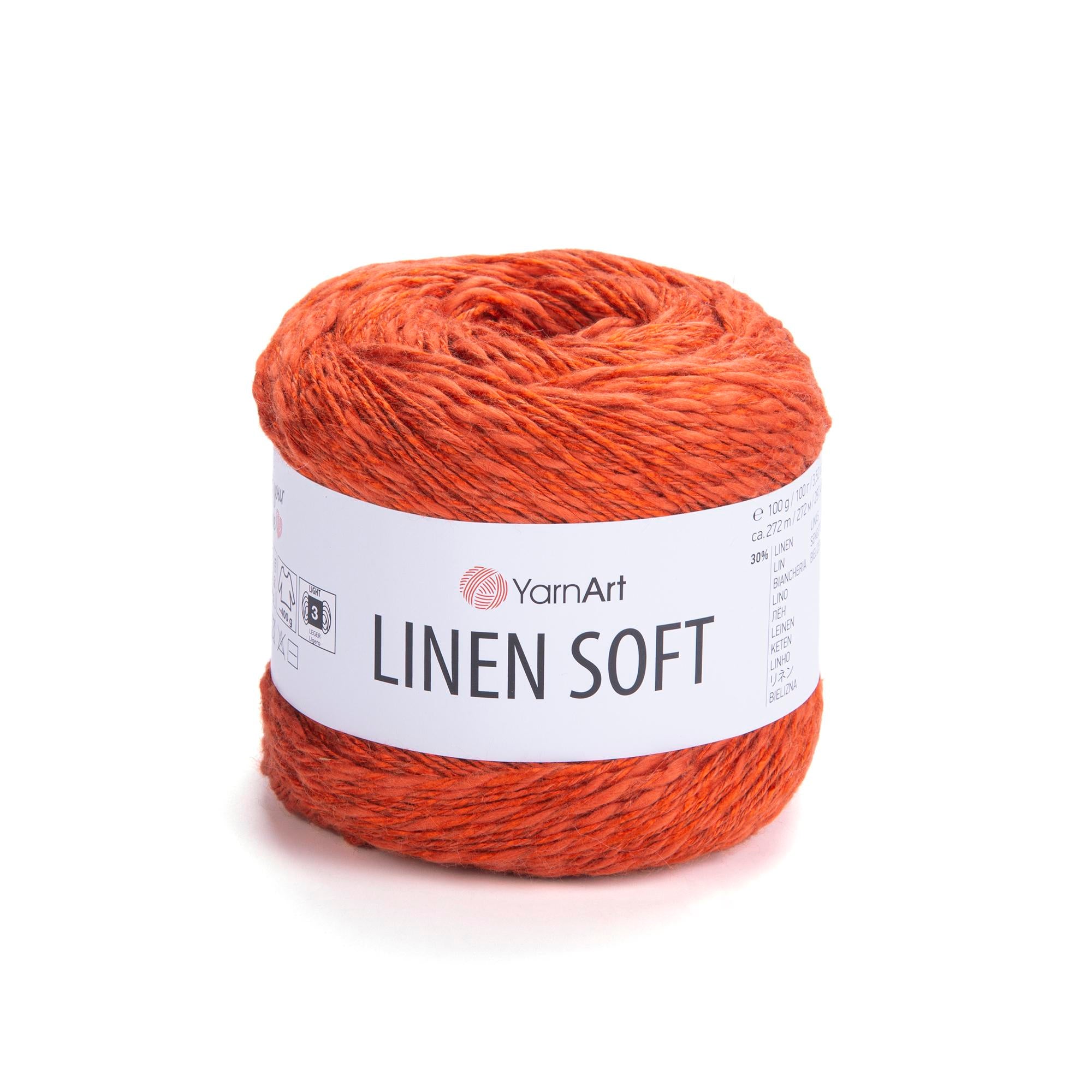 Yarn Art Linen Soft / 100g Double Knit 30% Linen - 36% Viscose - 34% Cotton