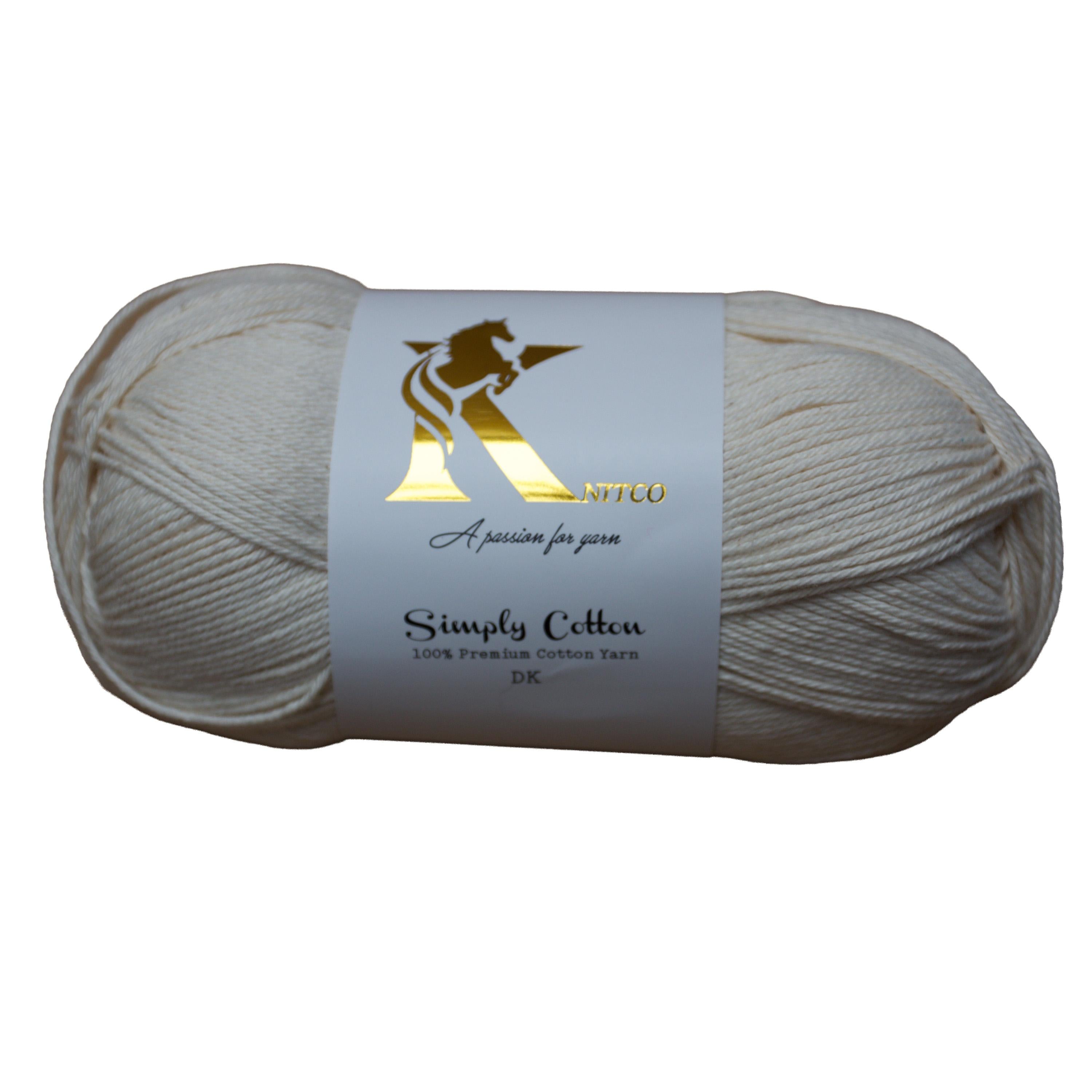KnitCo Simply Cotton - 100g, 250m, 100% Cotton