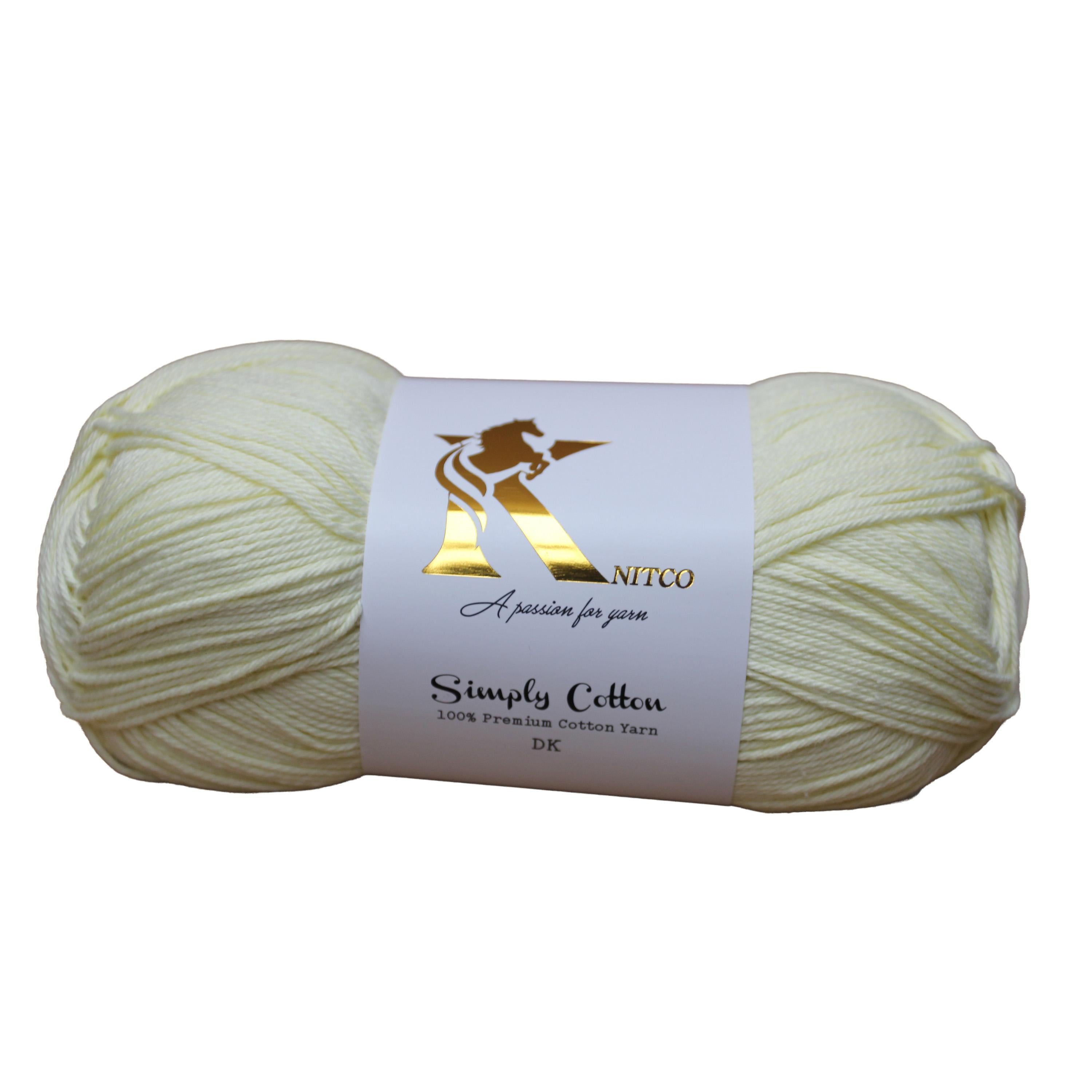 KnitCo Simply Cotton - 100g, 250m, 100% Cotton