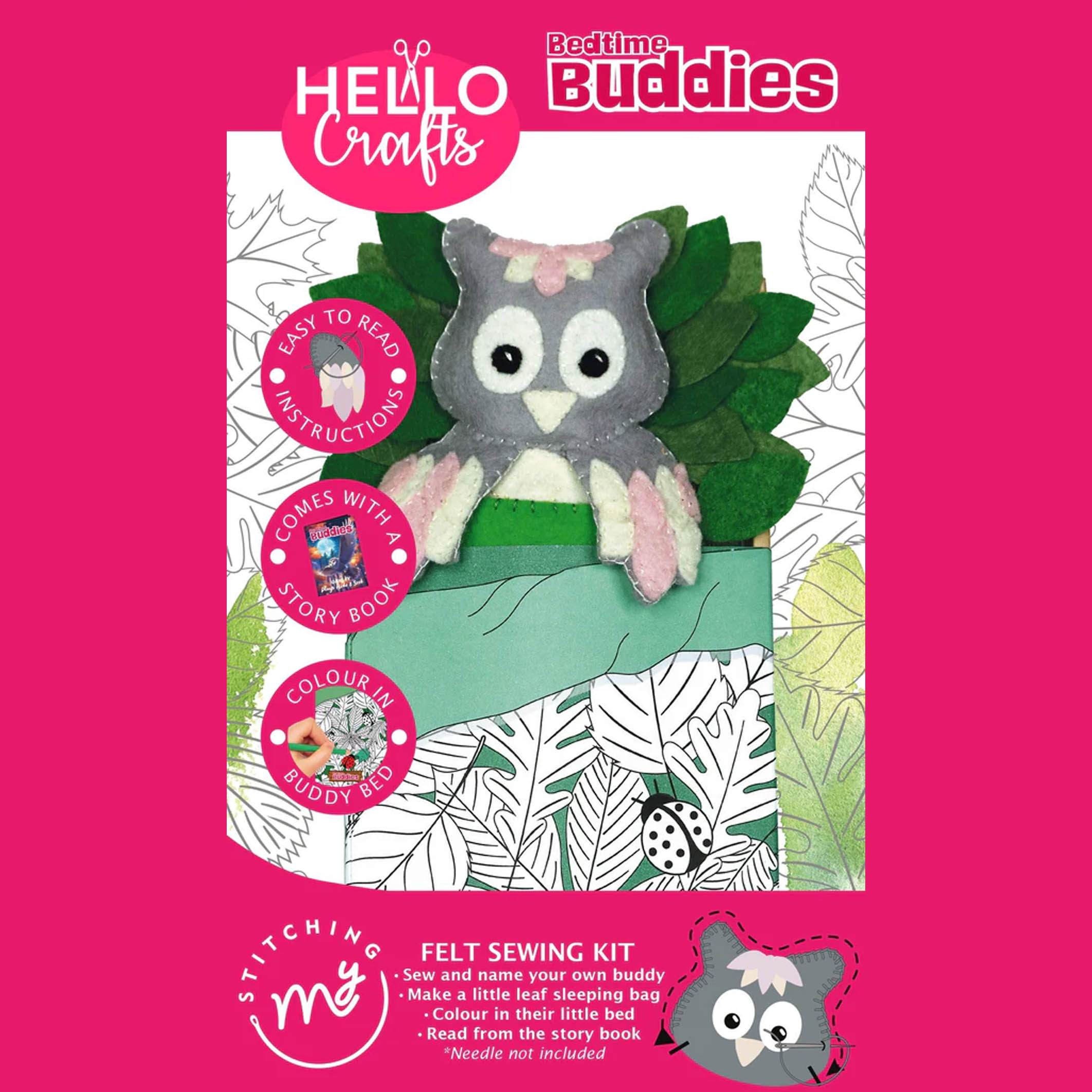 Hello Crafts - Bedtime Buddies - Felt Sewing Kit