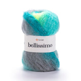 YarnArt Bellissimo - 13% Mohair - 67% Acrylic - 4% Polyamide - 16% Polyester