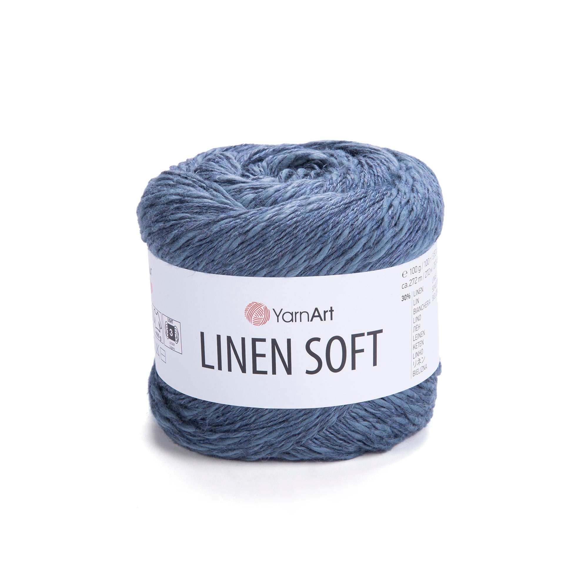 Yarn Art Linen Soft / 100g Double Knit 30% Linen - 36% Viscose - 34% Cotton