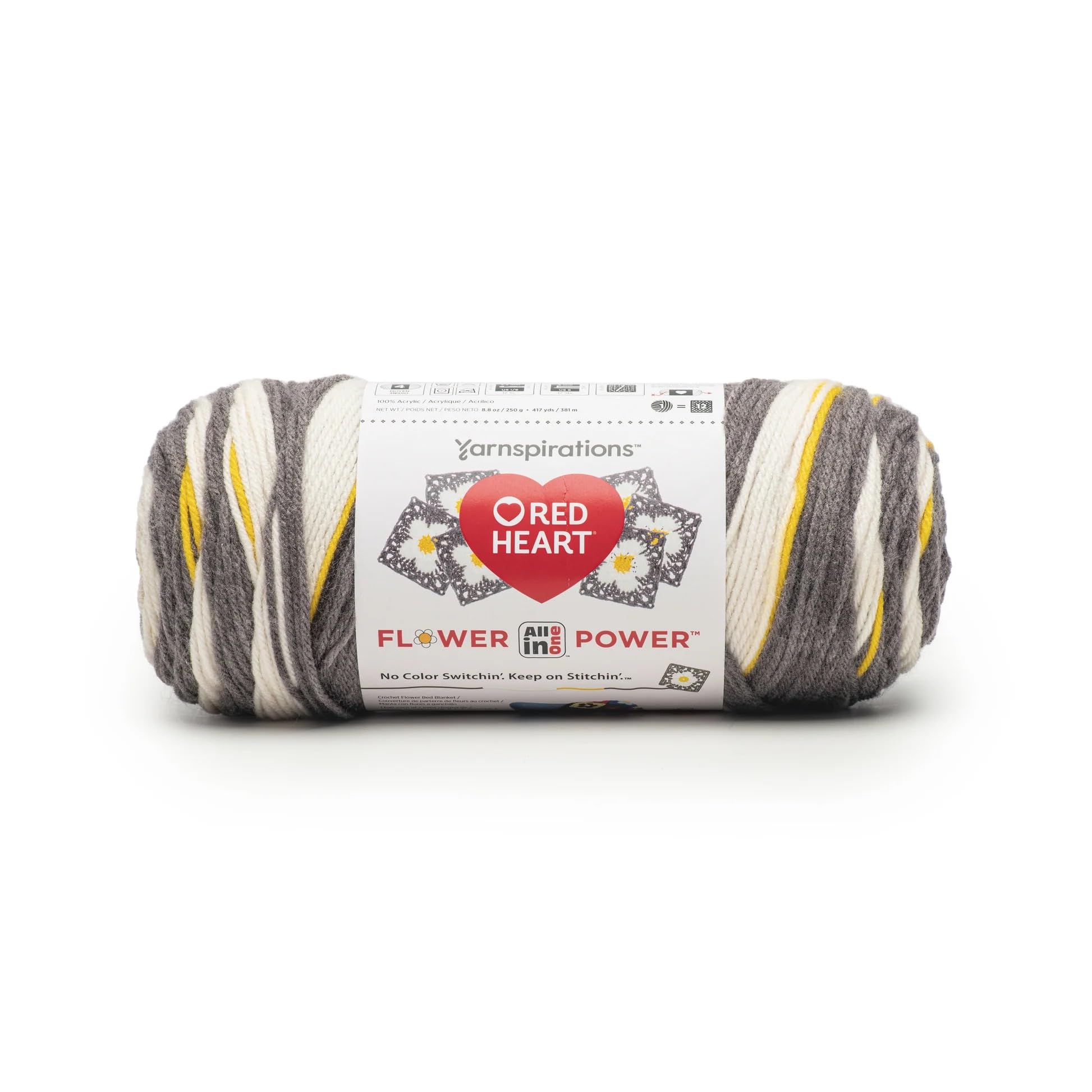 RED Heart All in One Flower Power Yarn (Daisy Do)