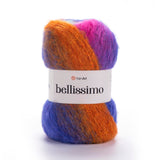 YarnArt Bellissimo - 13% Mohair - 67% Acrylic - 4% Polyamide - 16% Polyester
