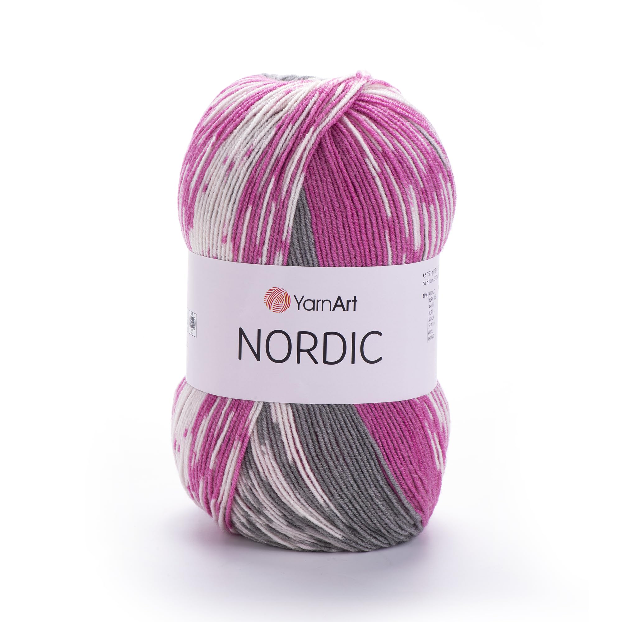 YarnArt Nordic - 20% Wool - 80% Acrylic - 150g - 510m