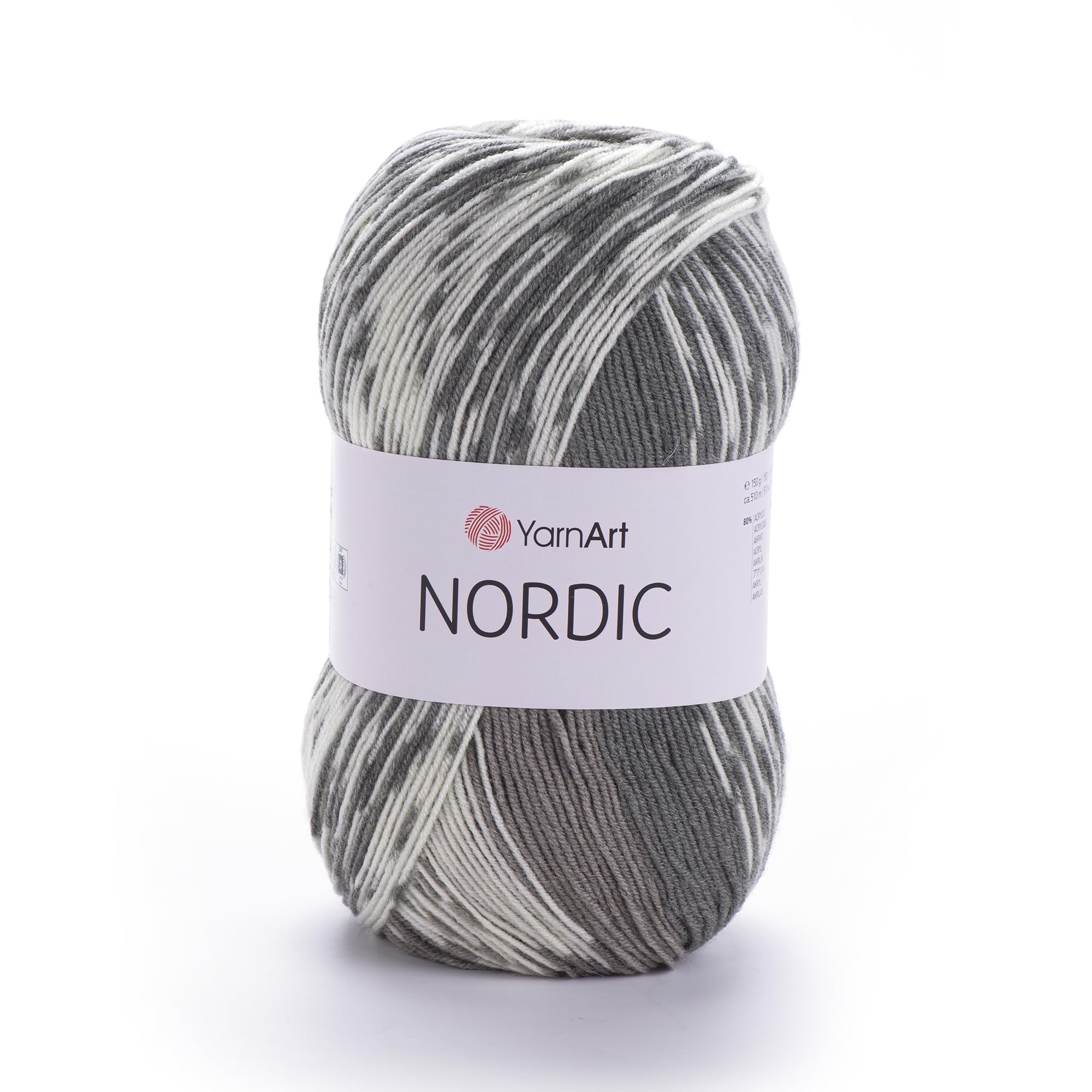 YarnArt Nordic - 20% Wool - 80% Acrylic - 150g - 510m