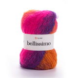 YarnArt Bellissimo - 13% Mohair - 67% Acrylic - 4% Polyamide - 16% Polyester