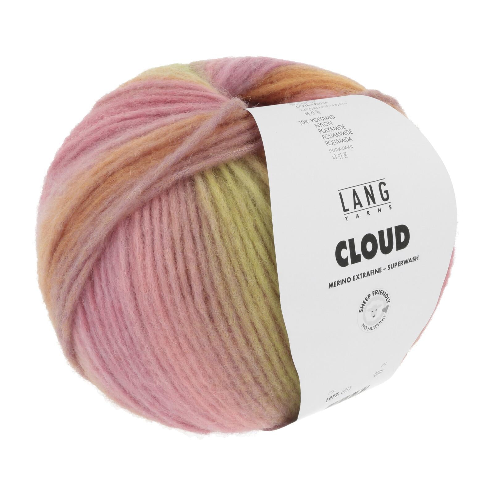 Cloud Lang Yarns, 100g, 260m, 90% merino, 10% nylon