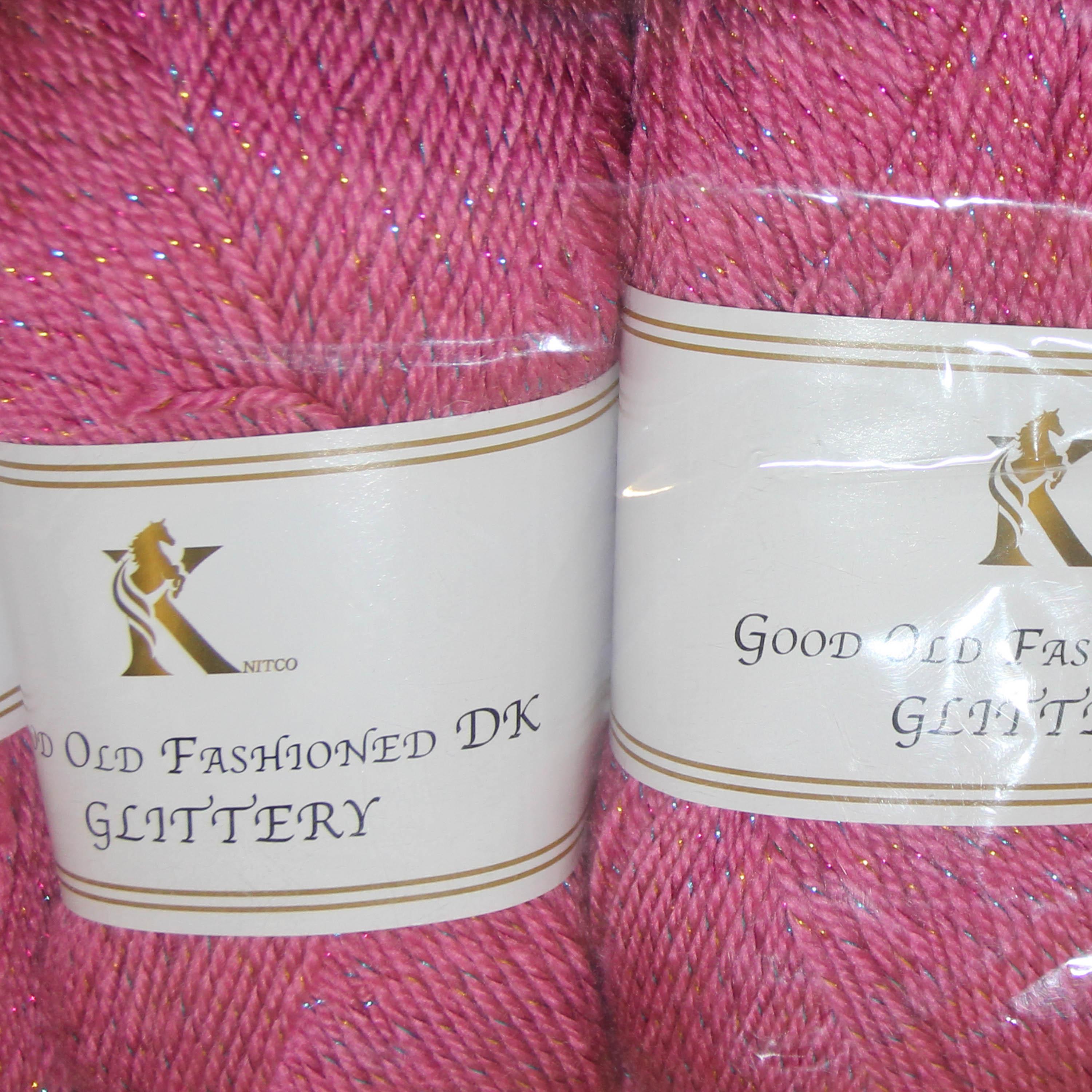 Knit co Glittery PACK OF 5 Yarn / Glitter DK - 100g