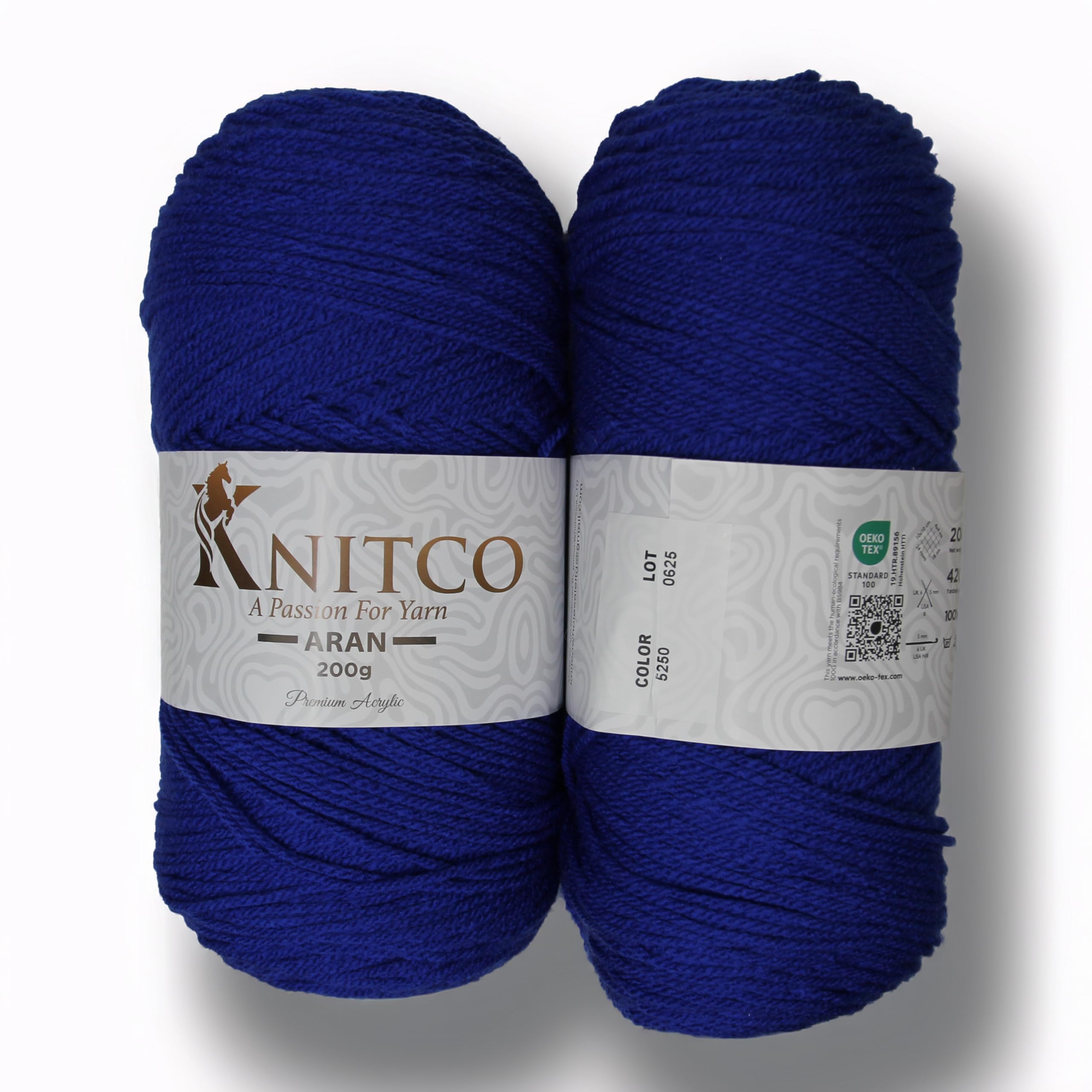 Knitco Aran - 200g - 420m - 100% Acrylic