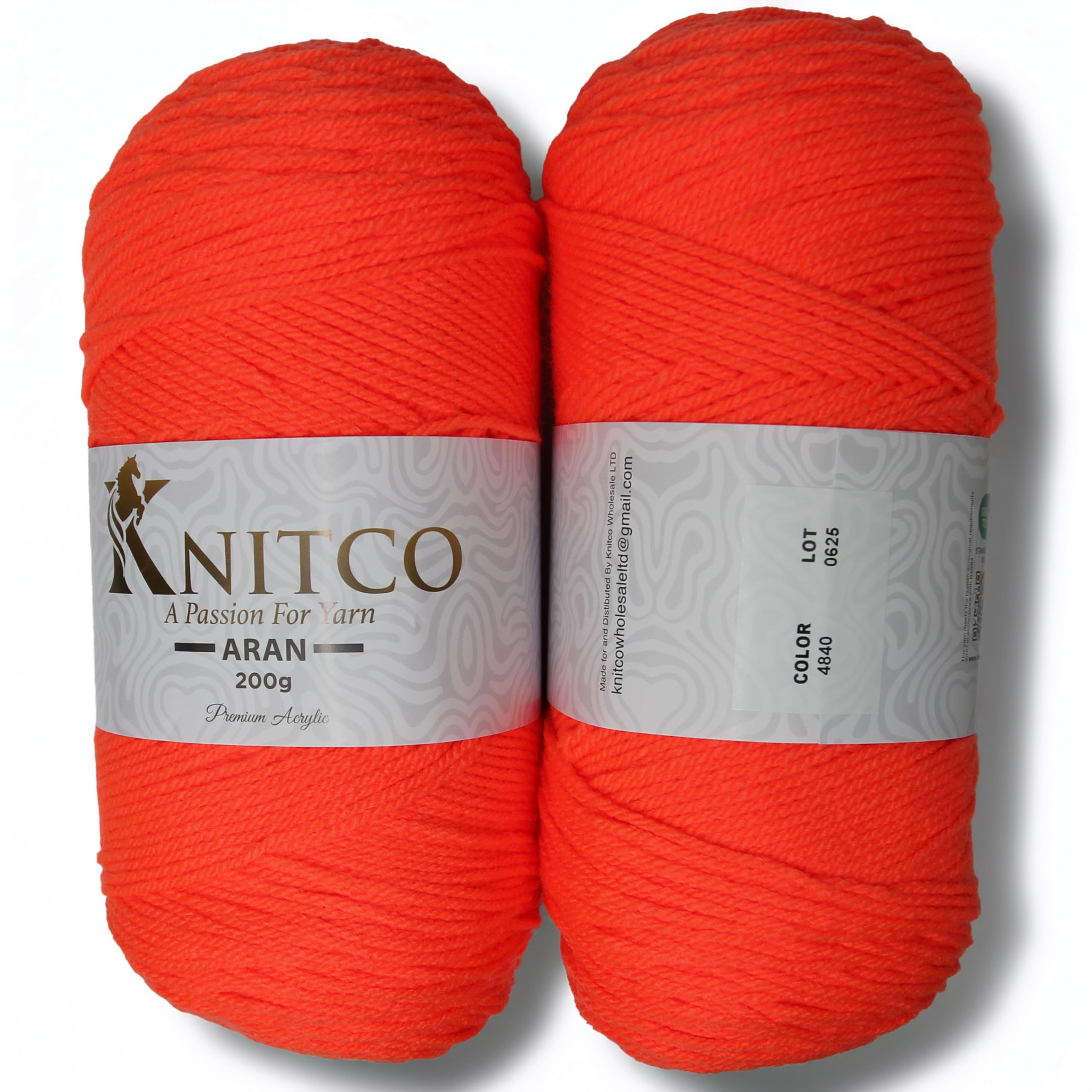Knitco Aran - 200g - 420m - 100% Acrylic