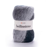 YarnArt Bellissimo - 13% Mohair - 67% Acrylic - 4% Polyamide - 16% Polyester