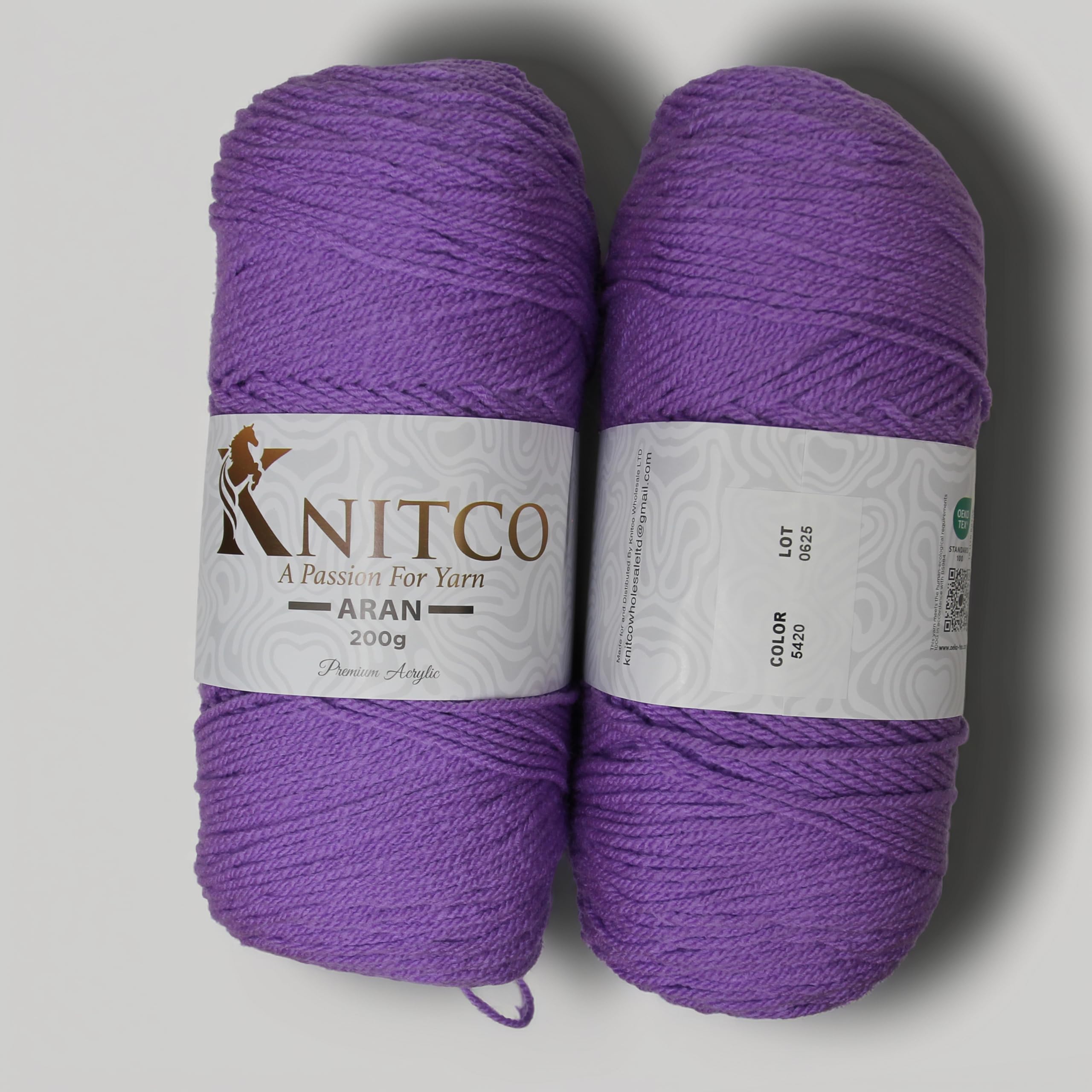 Knitco Aran - 200g - 420m - 100% Acrylic