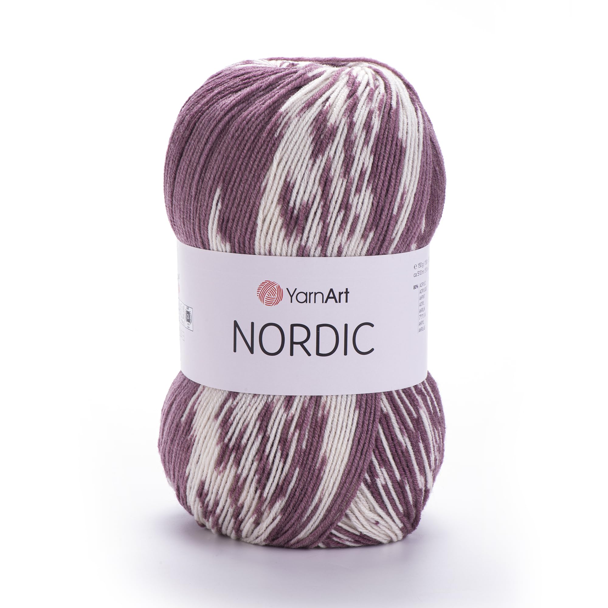 YarnArt Nordic - 20% Wool - 80% Acrylic - 150g - 510m