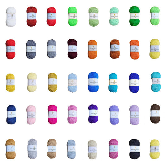 Knitco Good Old Fashioned DK PACK OF 5 Yarn / Wool - 100g Double Knit Ball 40 Shades