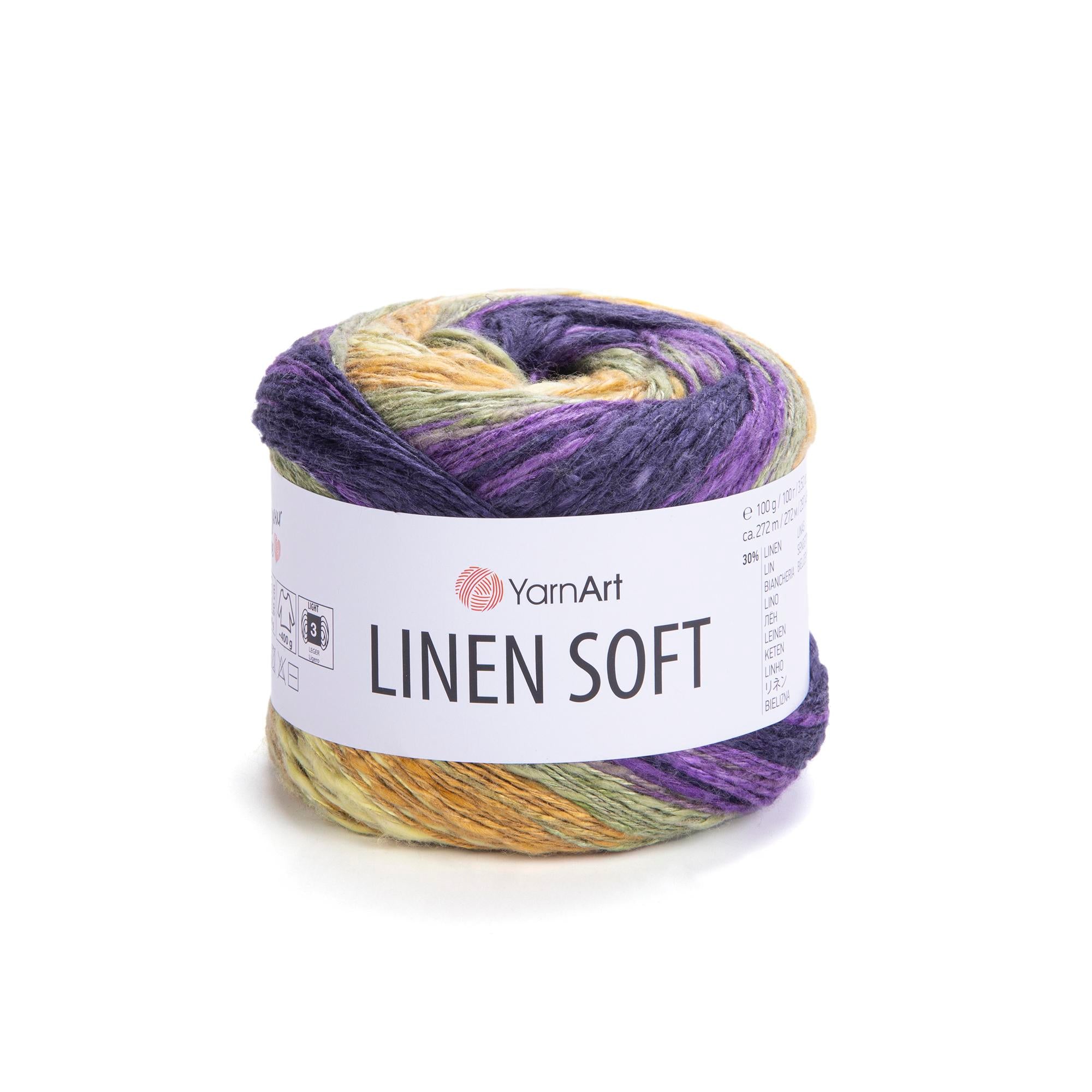 Yarn Art Linen Soft / 100g Double Knit 30% Linen - 36% Viscose - 34% Cotton