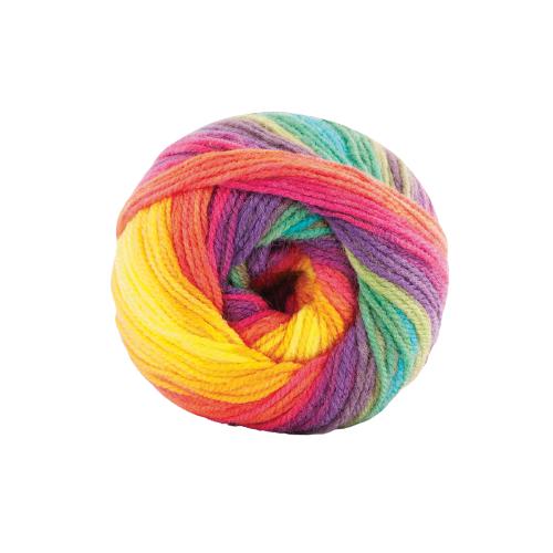 Papatya Batik Dk Variegated Pack Of 5 - 100g, 100% Acrylic, 360m