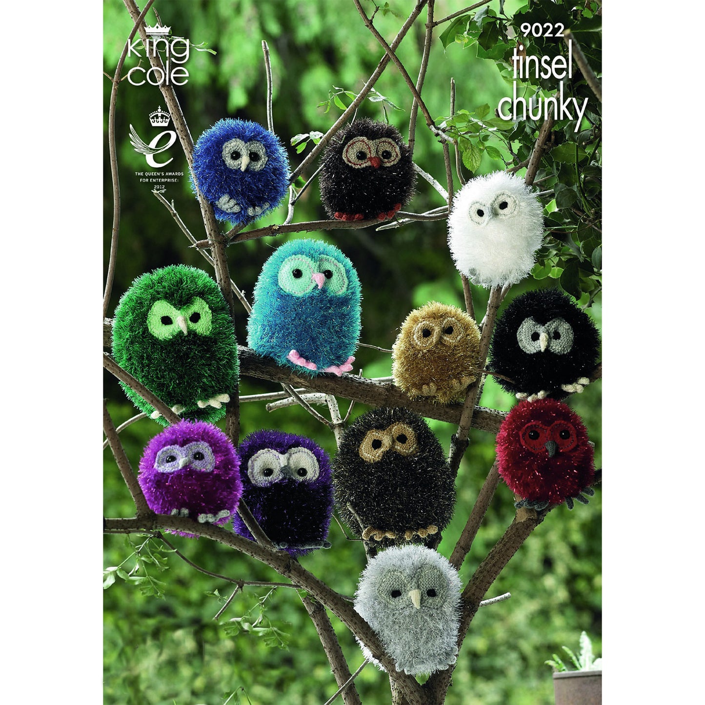 King Cole / TINSEL CHUNKY KNITTING PATTERN - 9022 - Owls