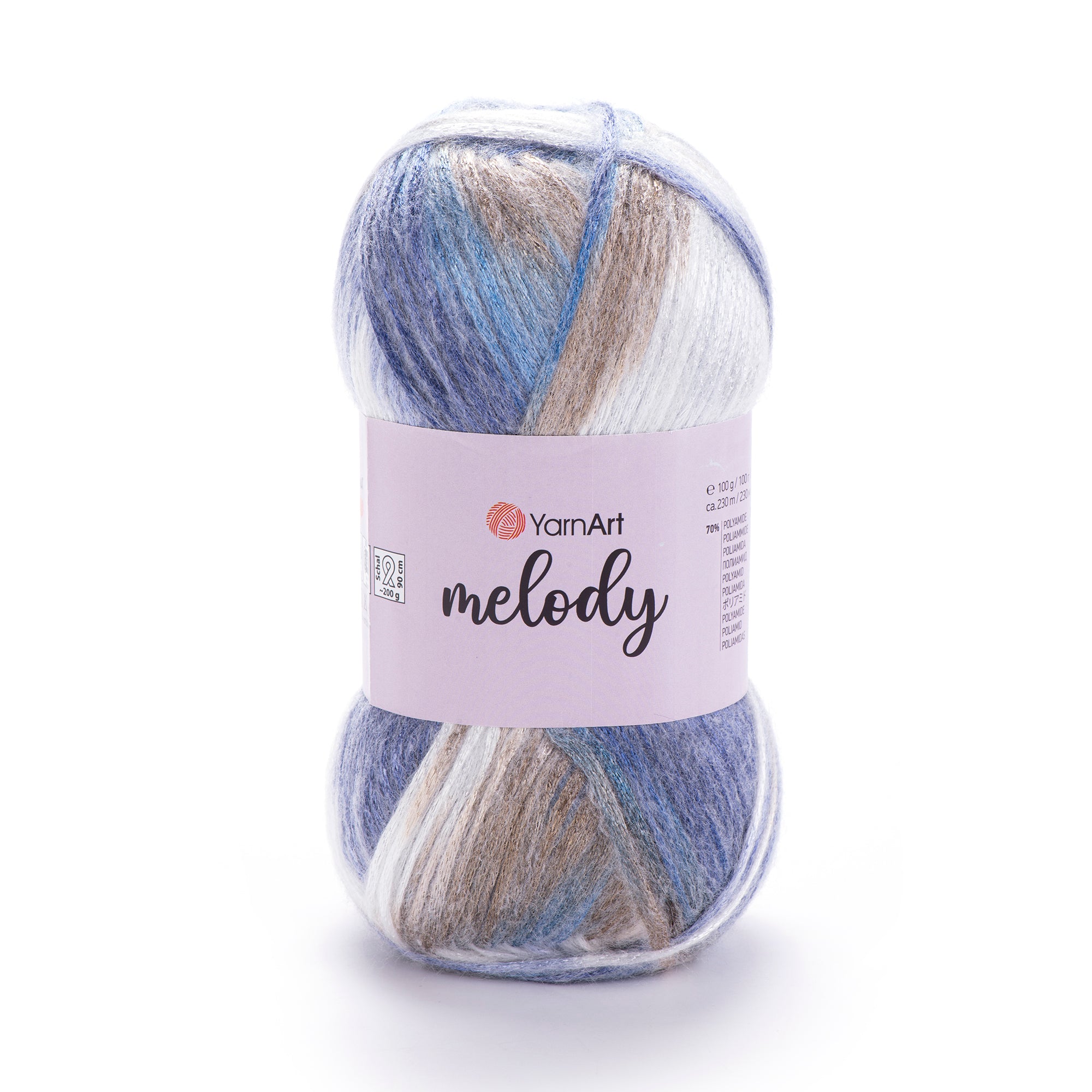 YarnArt Melody - 9% Wool - 21% Acrylic - 70% Polyamide - 100g - 230m