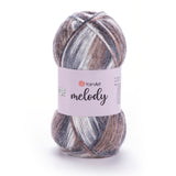 YarnArt Melody - 9% Wool - 21% Acrylic - 70% Polyamide - 100g - 230m