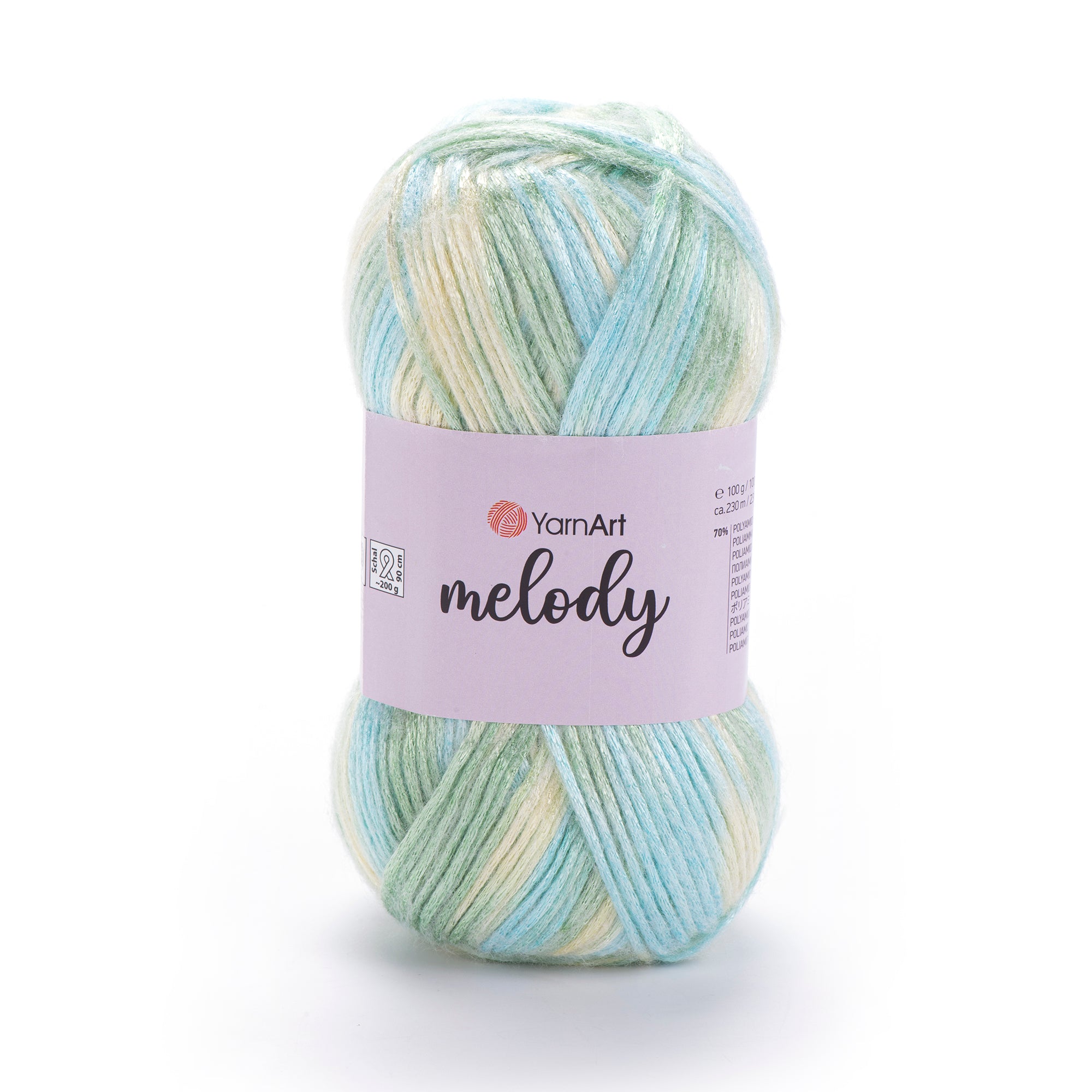 YarnArt Melody - 9% Wool - 21% Acrylic - 70% Polyamide - 100g - 230m