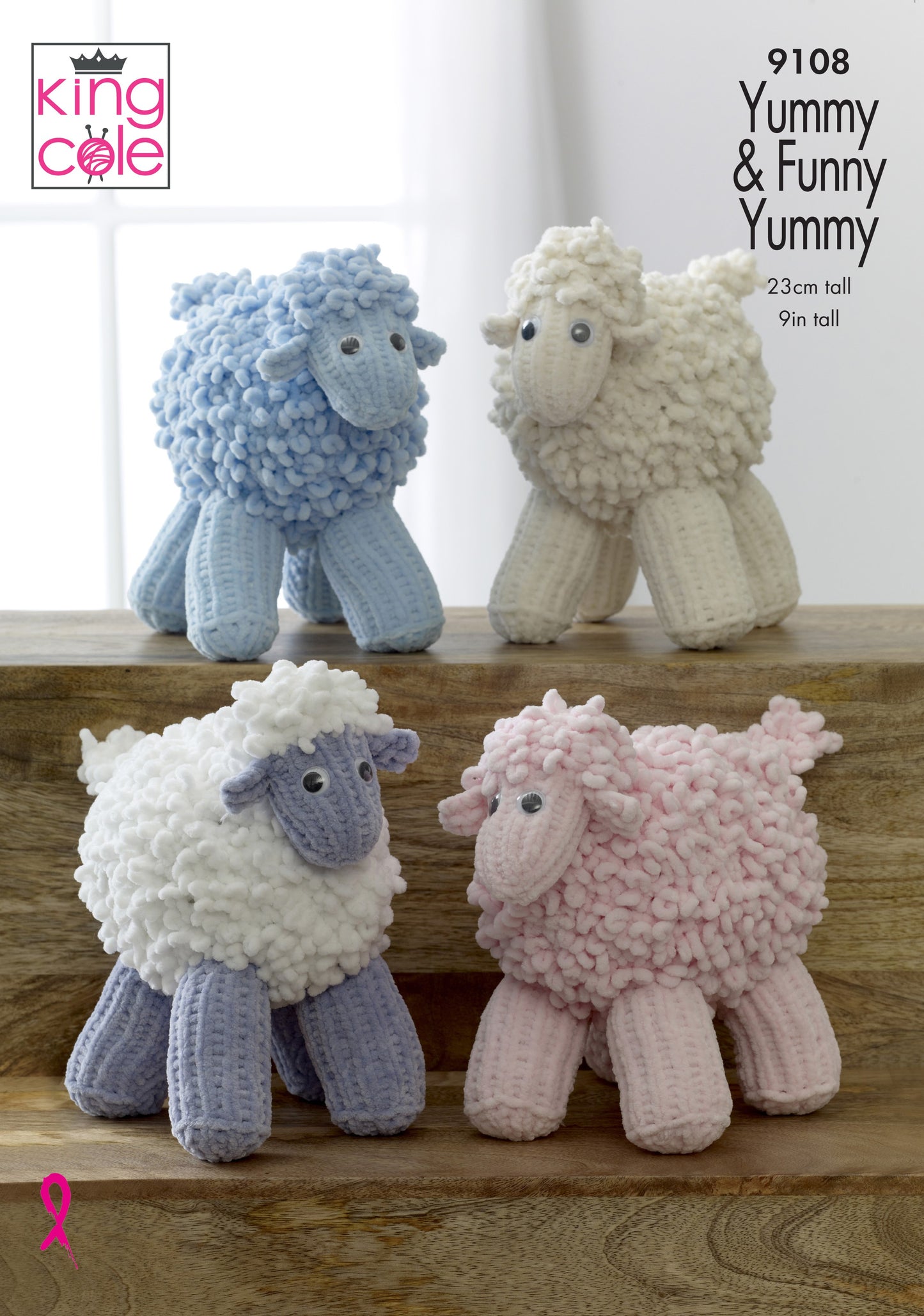 King Cole FUNNY YUMMY KNITTING PATTERNS - 9108 Sheep