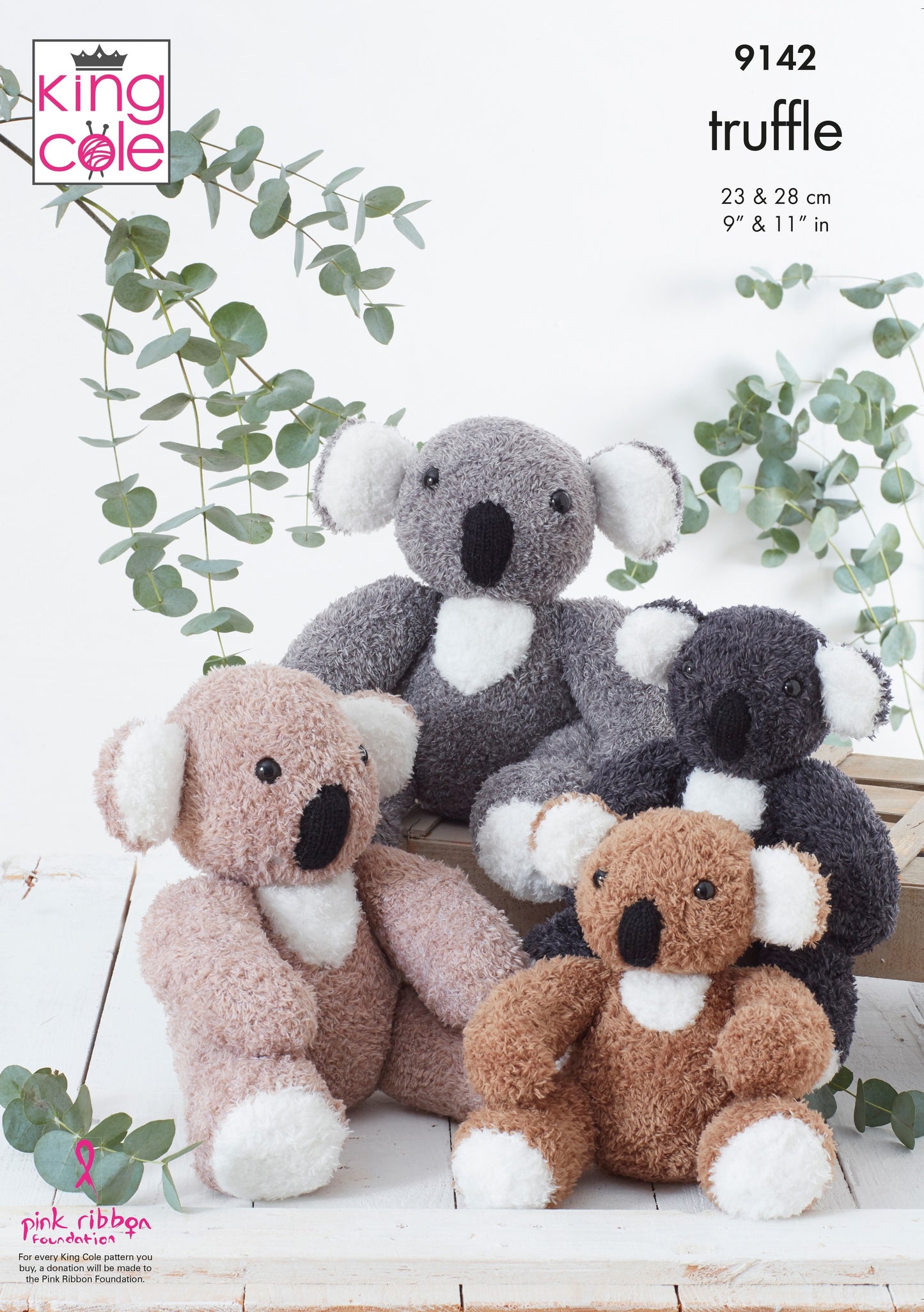 King Cole TRUFFLE KNITTING PATTERNS - 9142 Koala Bears