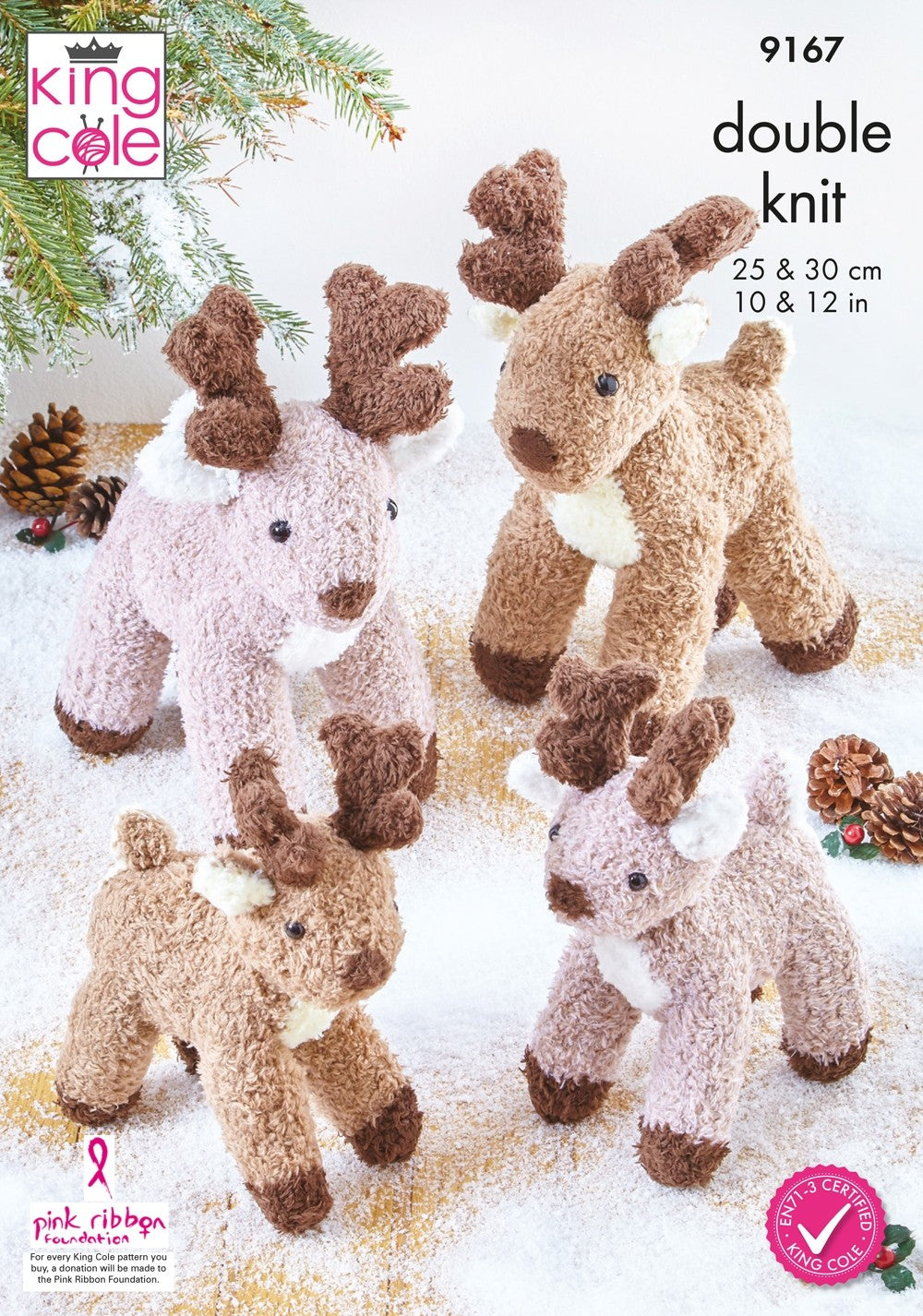 King Cole TRUFFLE KNITTING PATTERNS - 9167 Reindeer