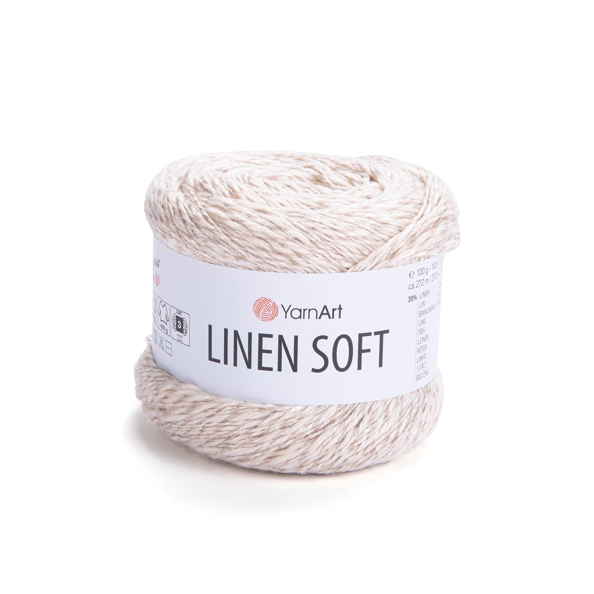 Yarn Art Linen Soft / 100g Double Knit 30% Linen - 36% Viscose - 34% Cotton