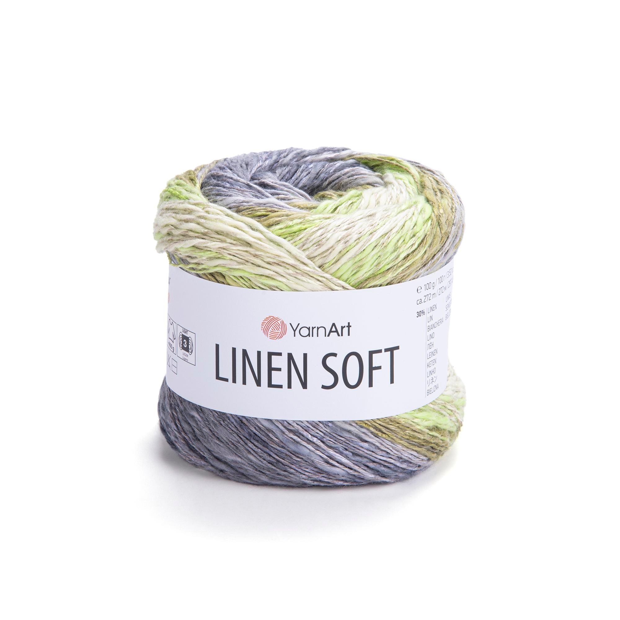 Yarn Art Linen Soft / 100g Double Knit 30% Linen - 36% Viscose - 34% Cotton