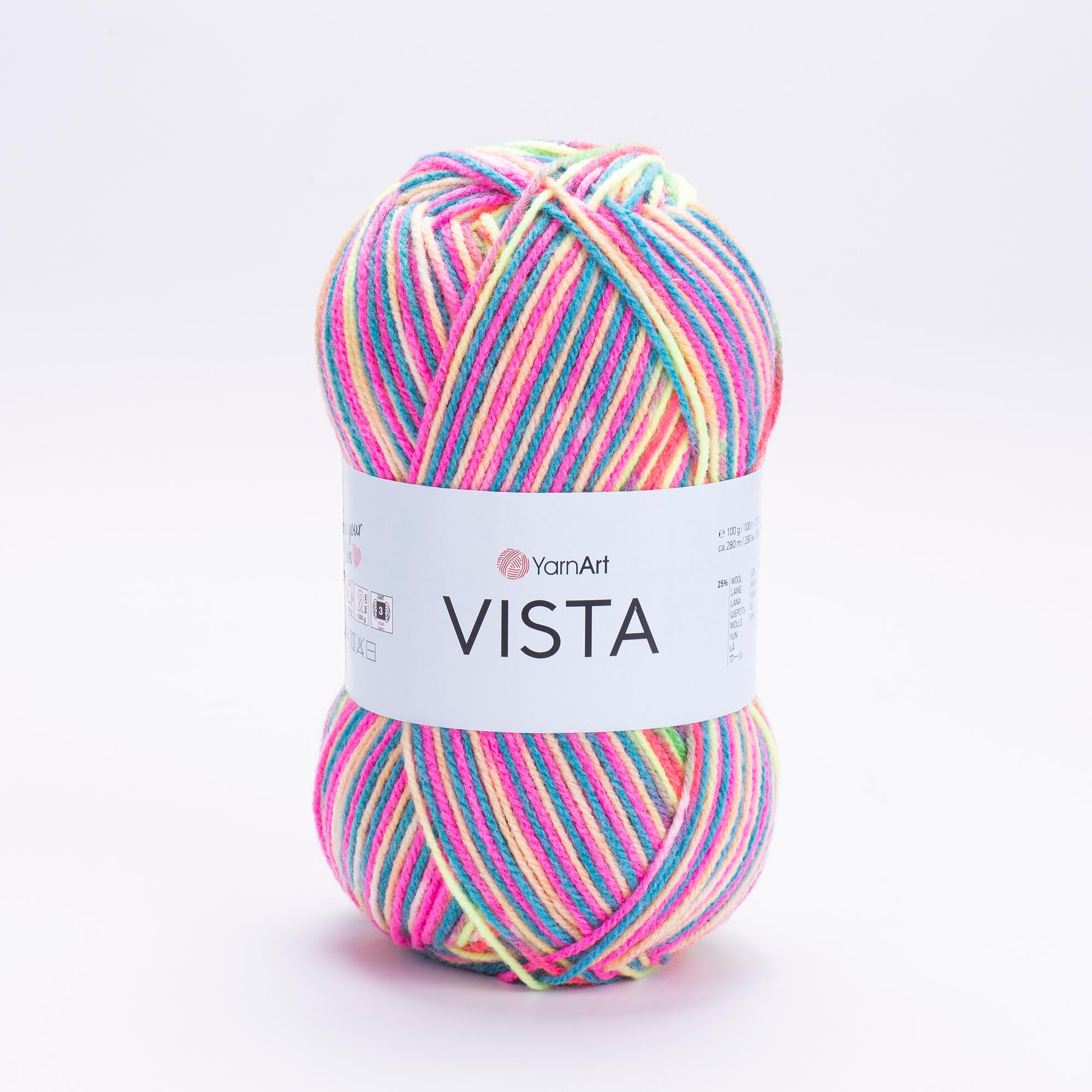 Yarn Art Vista / 100g Double Knit 25% Wool -75% Acrylic