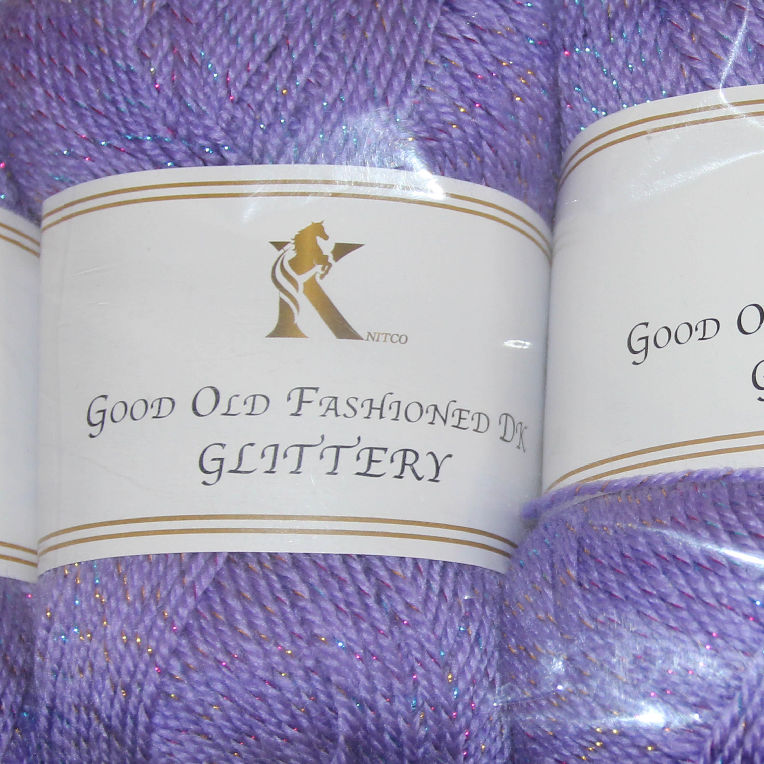 Knit co Glittery PACK OF 5 Yarn / Glitter DK - 100g