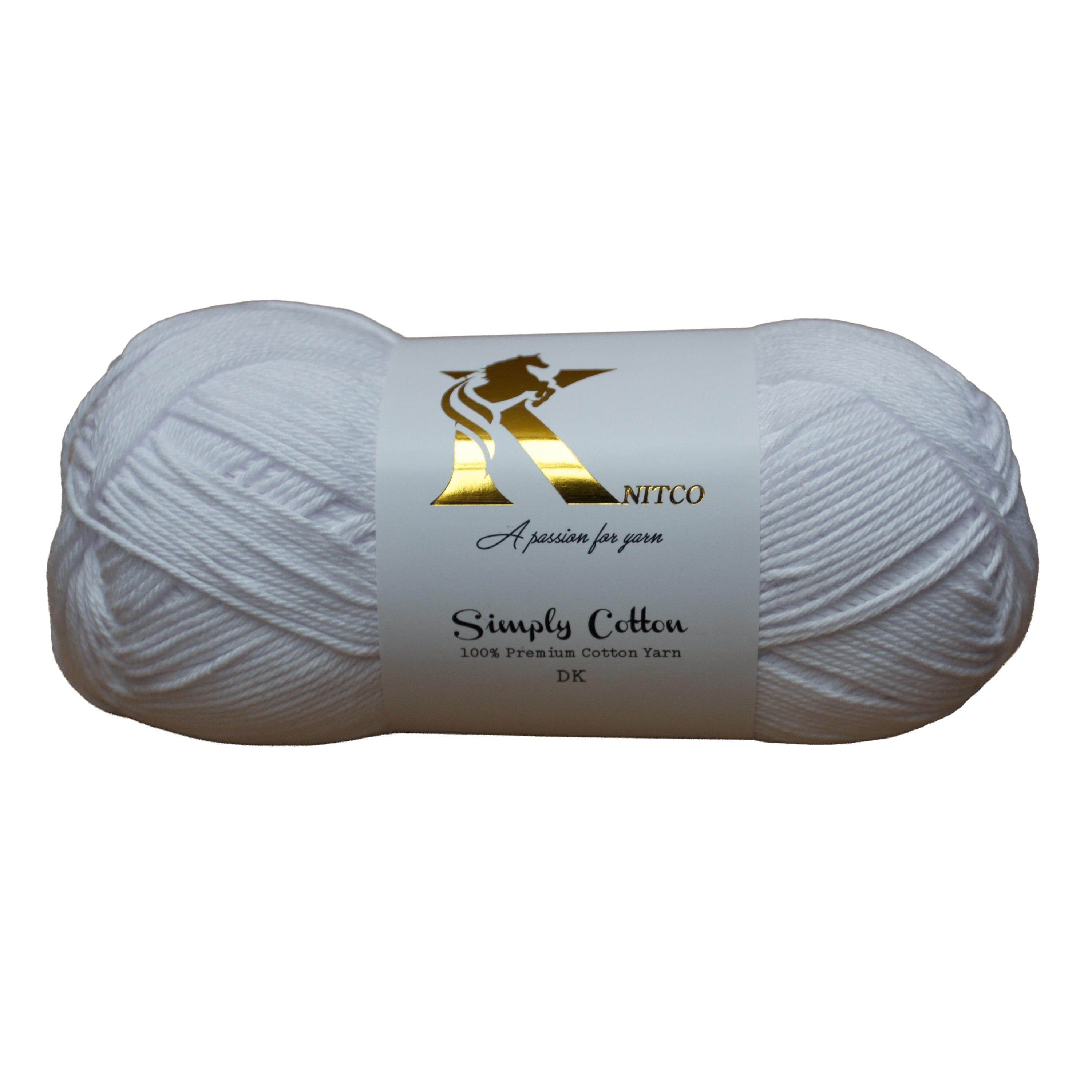 KnitCo Simply Cotton - 100g, 250m, 100% Cotton