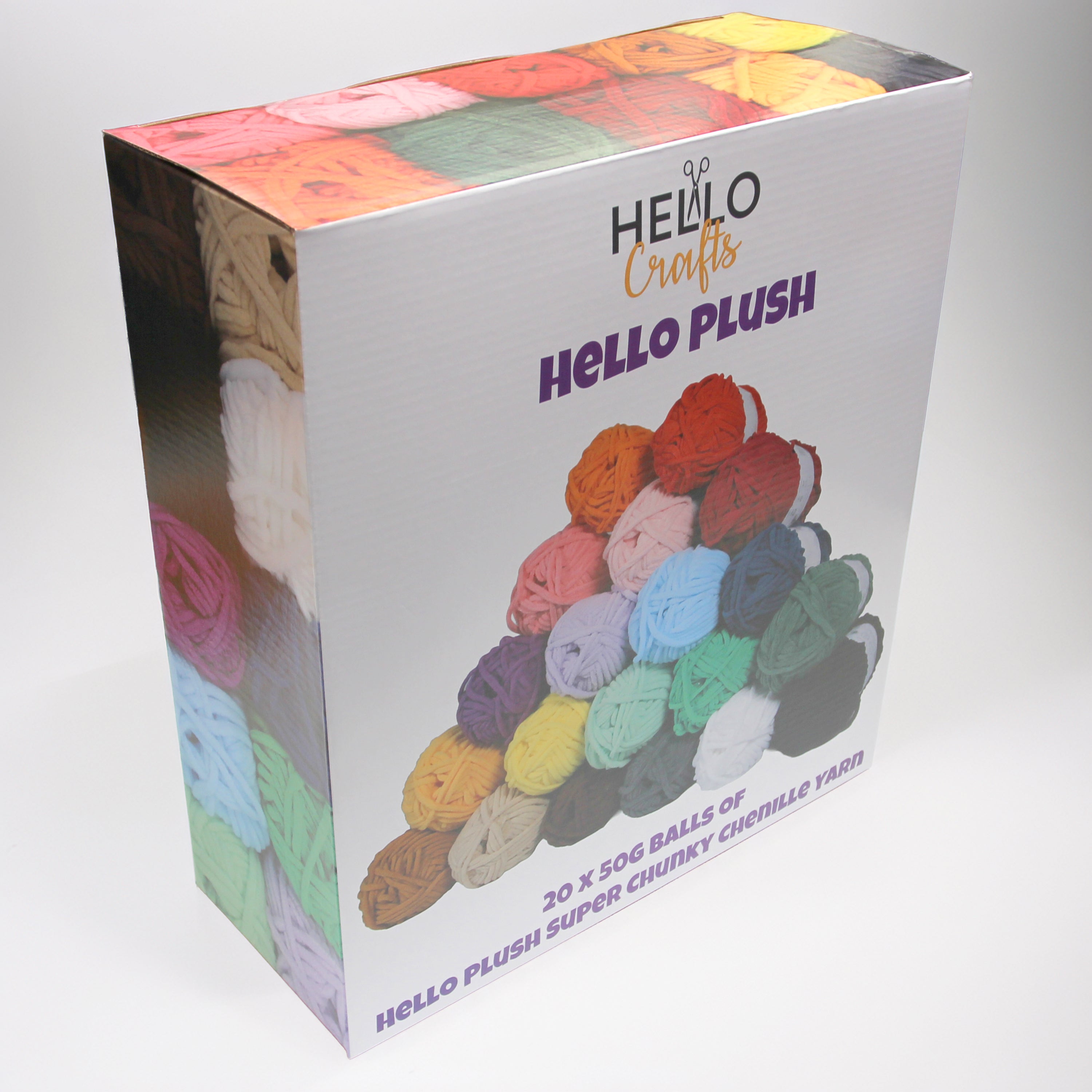 Hello Plush Chenille Box