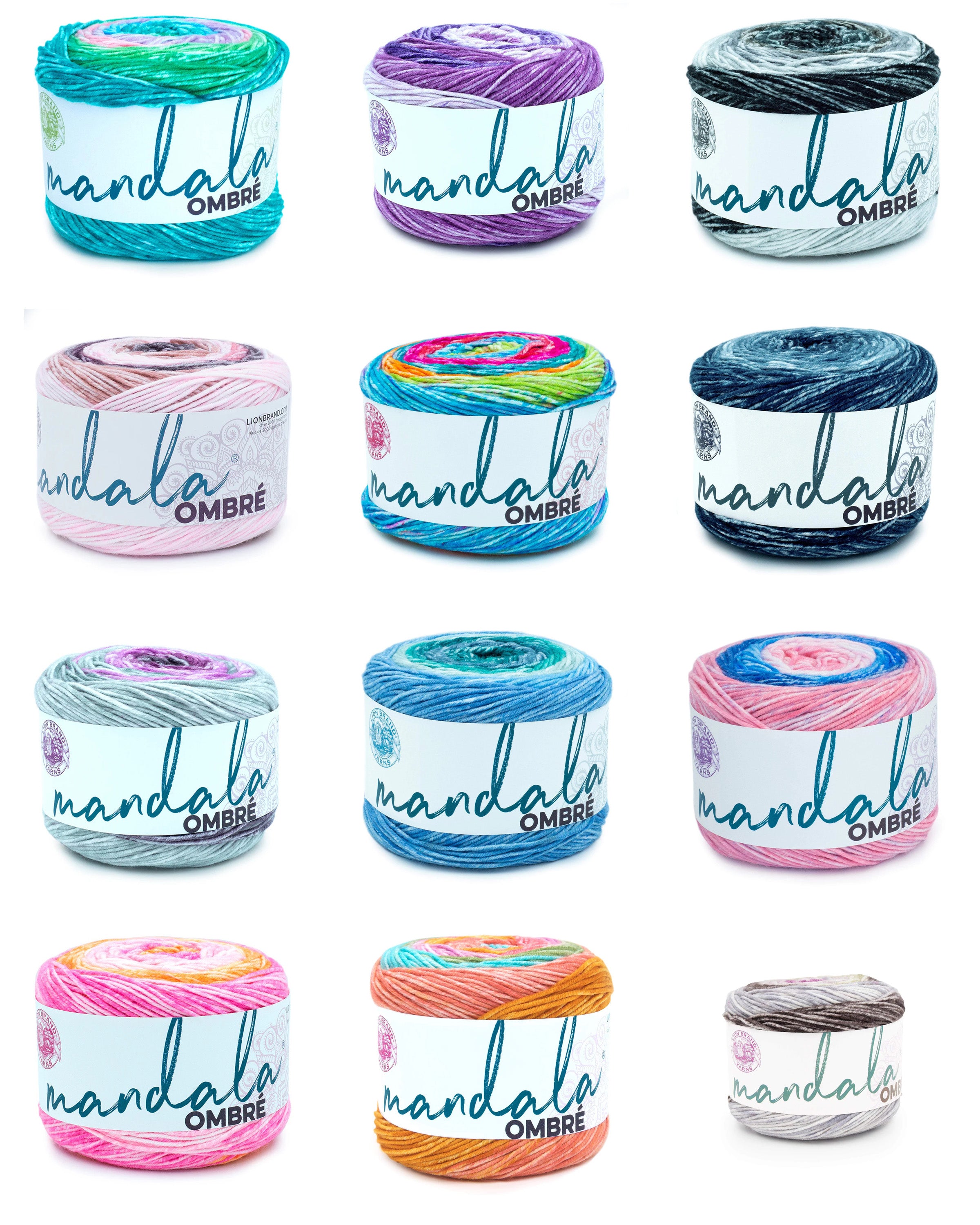 Lion Brand Mandala® Ombre Yarn - 150g - 315m - 100% Acrylic