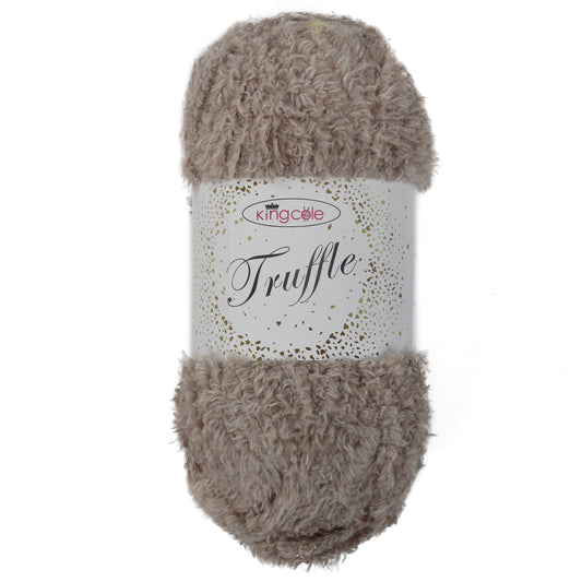 King Cole TRUFFLE Knitting Yarn / Wool - 100g Ball -  Cookie Dough - 4366