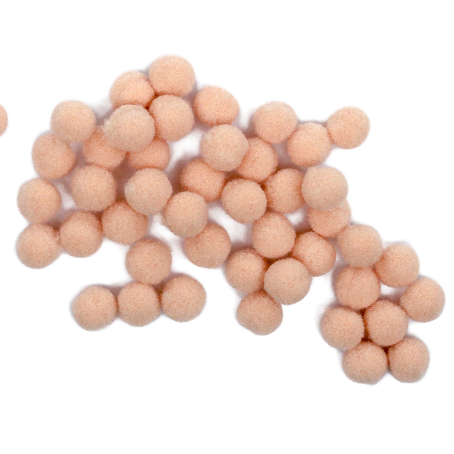 10mm Pom Poms 1cm - Beige 50 Pack