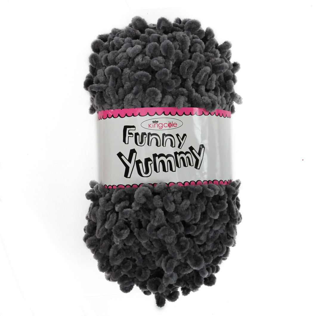 King Cole FUNNY YUMMY Knitting Yarn / Wool - 100g Ball - Grey - 4151