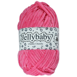 Cygnet JELLYBABY Supersoft Chenille Chunky Knitting Crochet / Yarn - 100g Ball - Hot Stuff