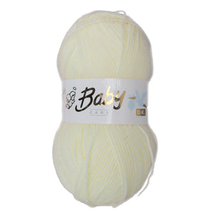 Woolcraft BABY CARE DK Soft Knitting Wool / Yarn - 100g Ball - Lemon