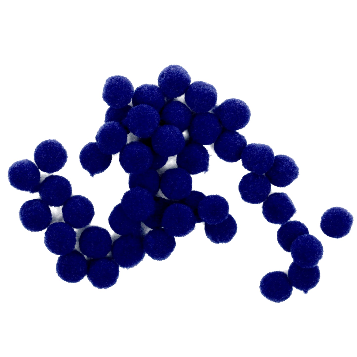 10mm Pom Poms 1cm - Navy 50 Pack