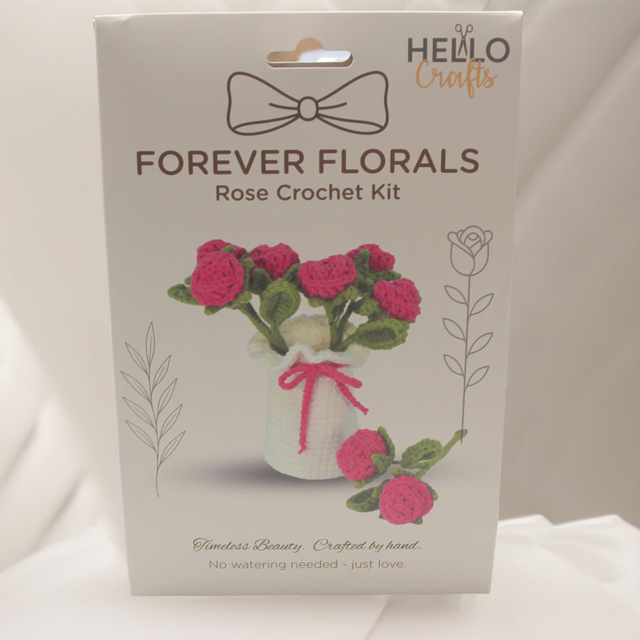 Pink Rose White Vase