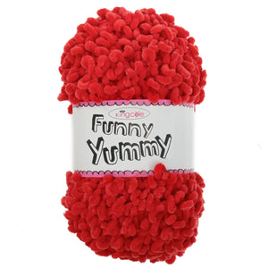 King Cole FUNNY YUMMY Knitting Yarn / Wool - 100g Ball - Red - 4148